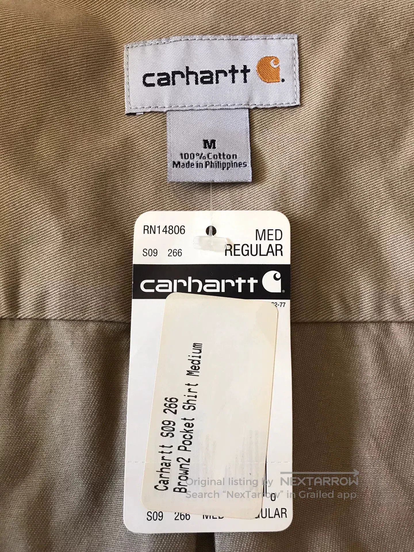 Carhartt Carhartt S09 266 Heavy Work Shirt. Size US M / EU 48-50 / 2 - 7 Thumbnail