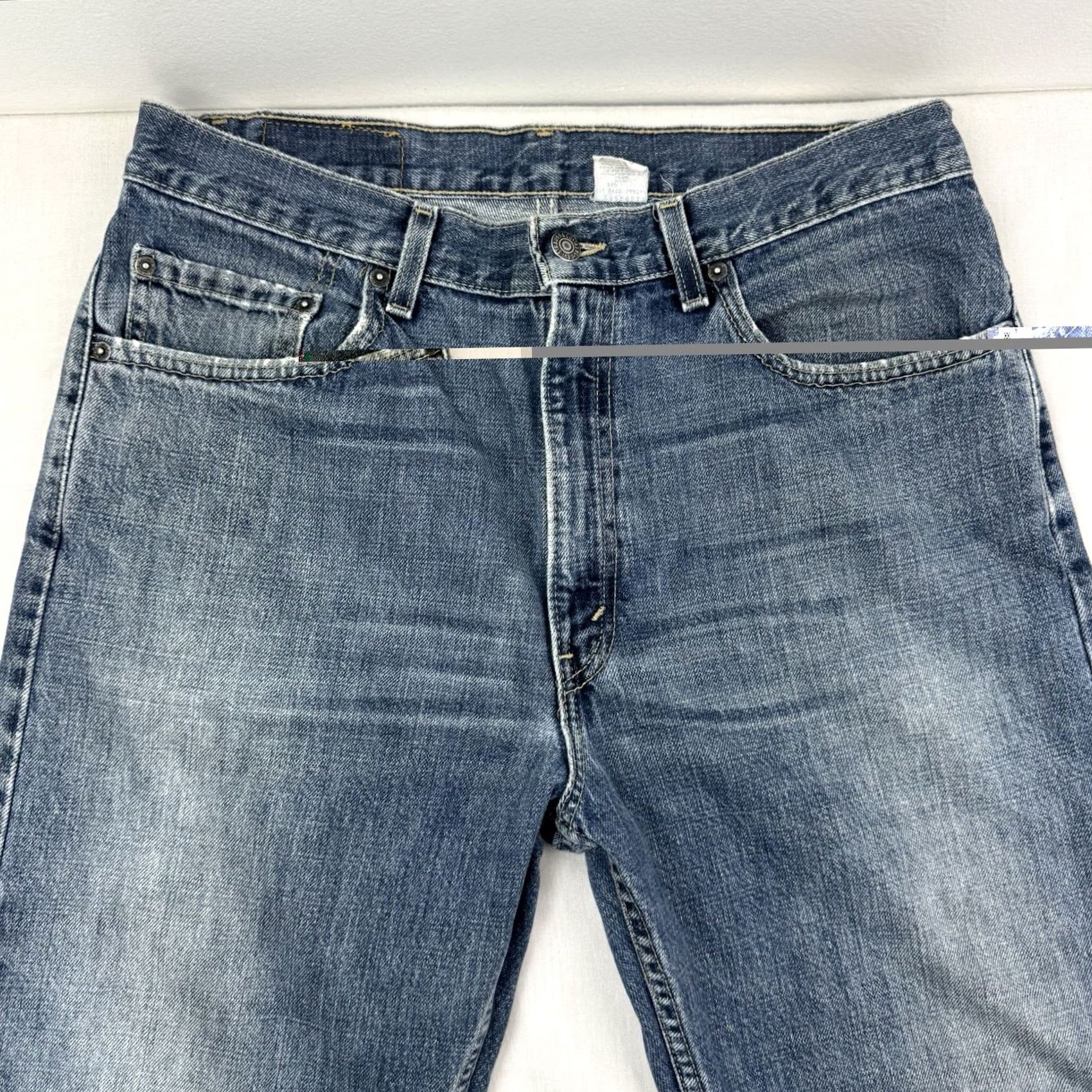 Levi's VINTAGE Levi's 505 Jeans Adult 34x30 Regular Straight Leg Made In USA Blue Denim Cotton USA 90s Y2K Mens Size US 34 / EU 50 - 2 Thumbnail