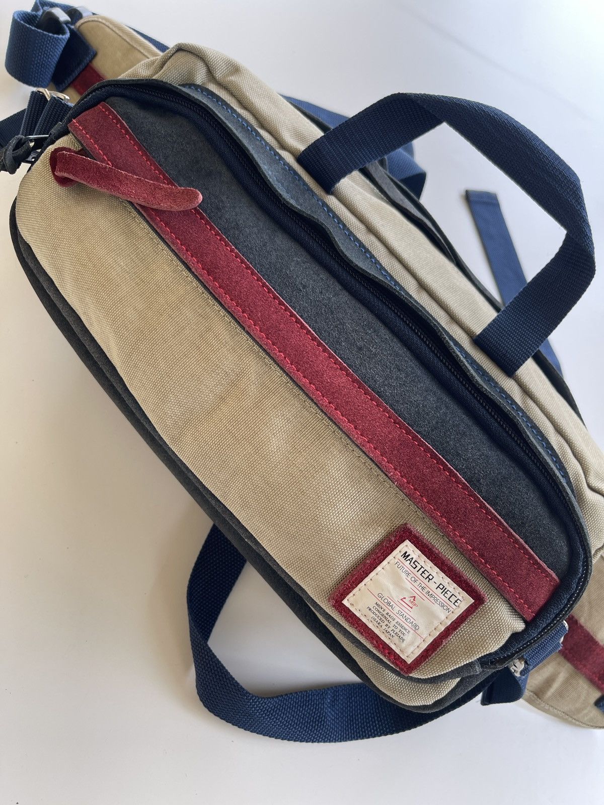 MasterPiece Masterpiece Japan Pouch Bag (Suede Leather + Canvas) Size ONE SIZE - 2 Thumbnail