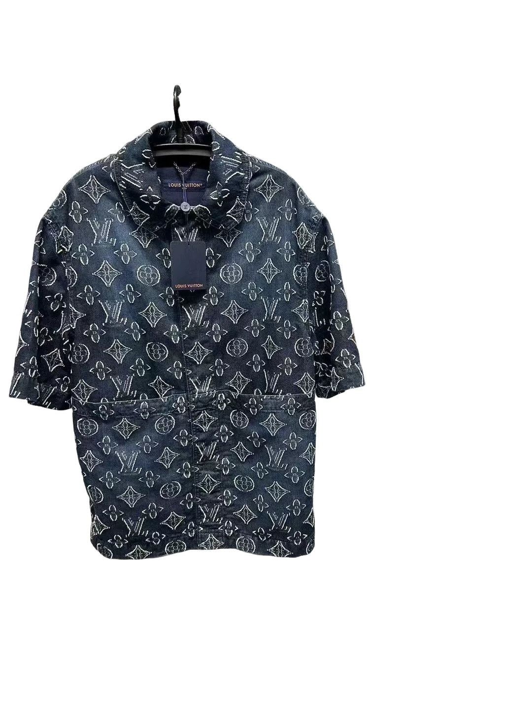 Louis Vuitton Louis Vuitton Monogram Denim Short Sleeve Shirt S Size US S / EU 44-46 / 1 - 1 Thumbnail