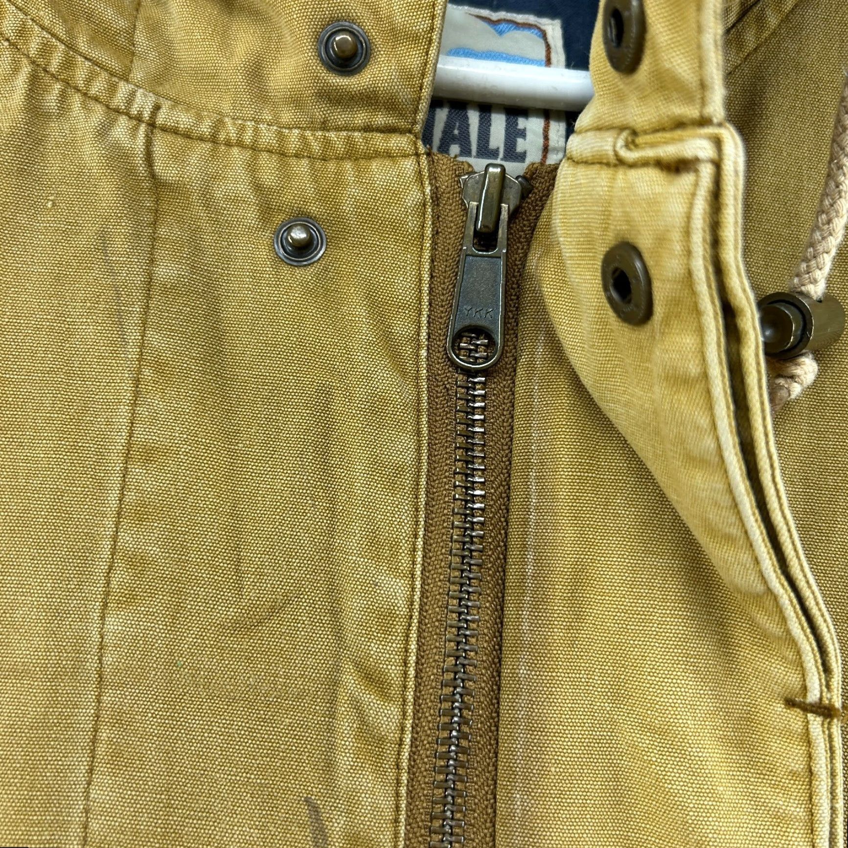 Vintage VINTAGE Aéropostale Jacket Men XL Brown Parka Canvas Hooded 90s Sun Faded Chore Workwear Casual Zip Size US XL / EU 56 / 4 - 4 Thumbnail