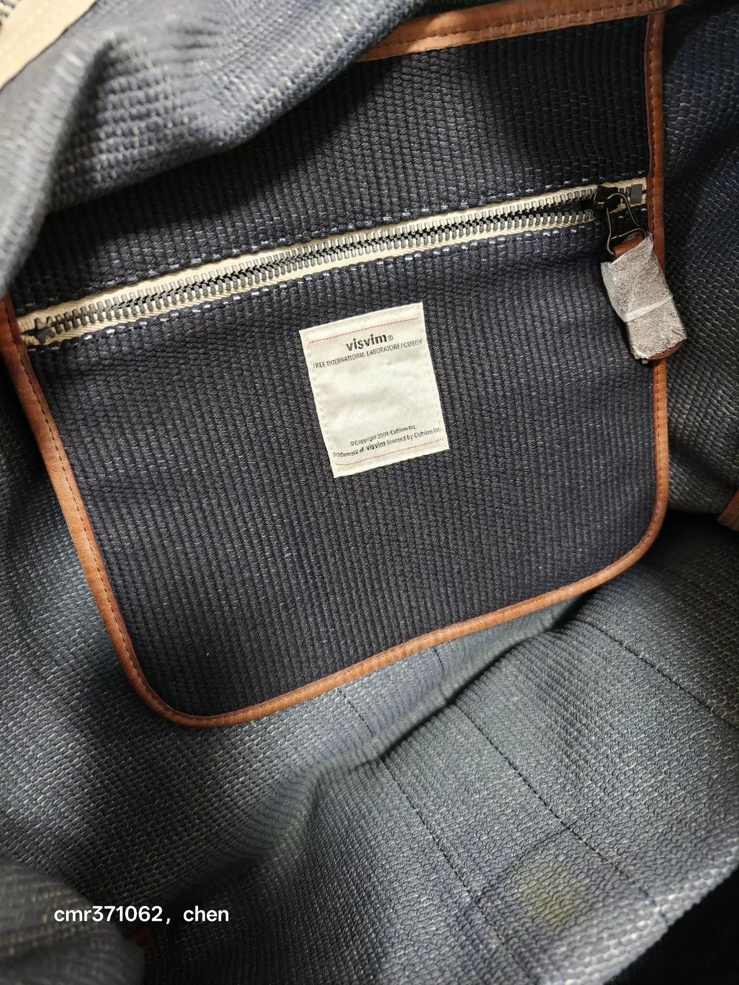 Visvim visvim 18SS Dogi Canvas Plura Navy Large Boston/Gym Bag Size ONE SIZE - 6 Thumbnail