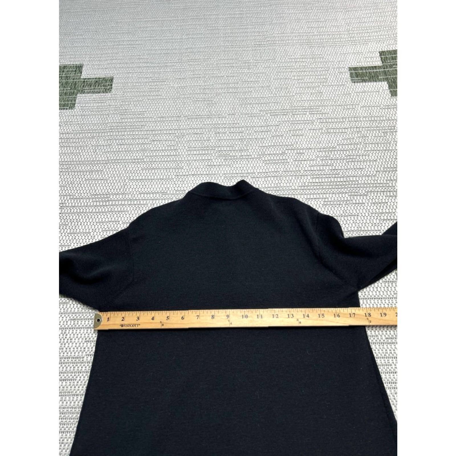 Eileen Fisher Eileen Fisher Cardigan Sweater Womens XS Black Wool Knit Crew Neck Long Sleeve Casual Vintage: No Size XS / US 0-2 / IT 36-38 - 5 Thumbnail