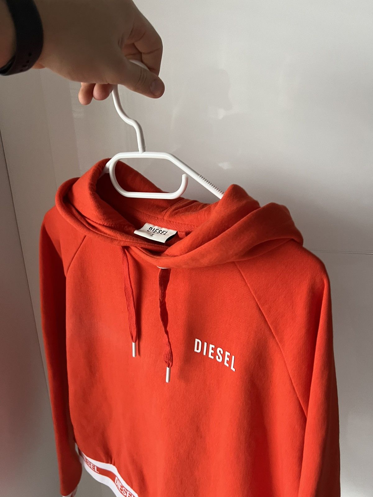 Diesel Diesel Orange Mongram Crop Top Women’s Streetwear Hoodie Size S / US 4 / IT 40 - 5 Thumbnail