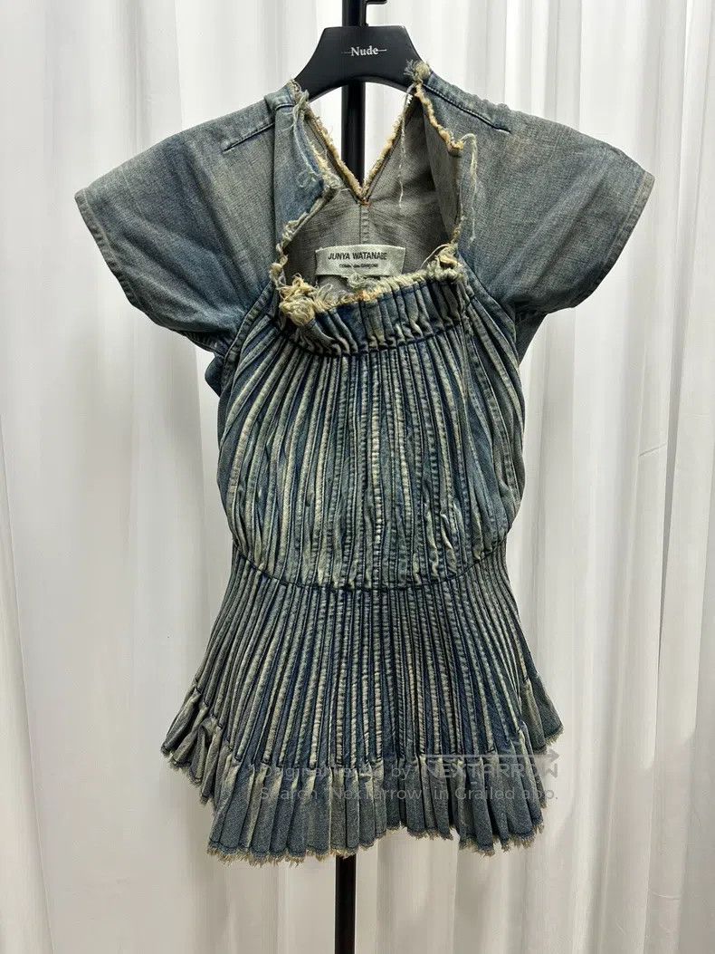 Junya Watanabe JUNYA WATANABE Denim mini dress Size S / US 4 / IT 40 - 1 Thumbnail