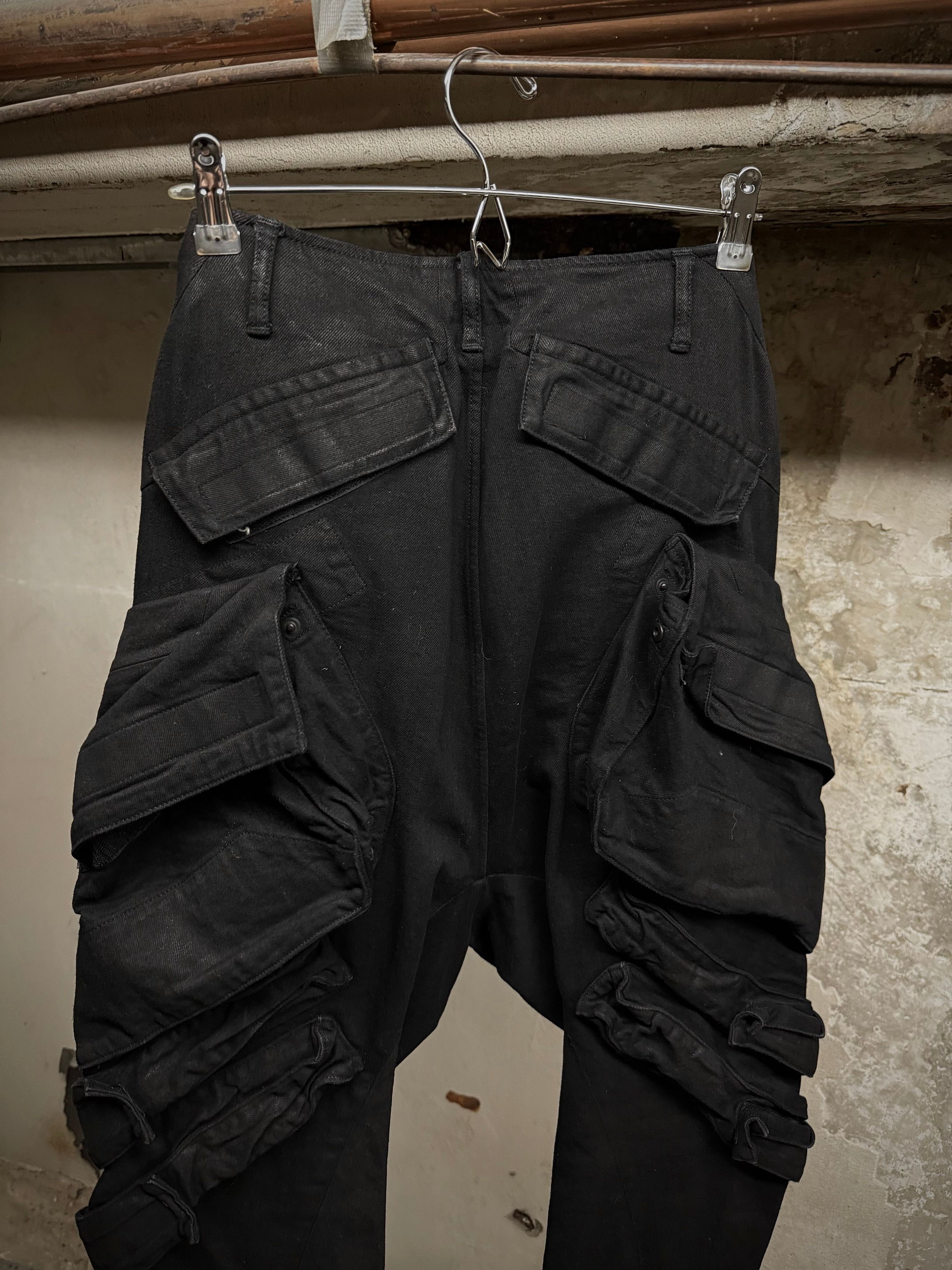 Julius Julius Waxed Velcro Gas-Mask Cargo Denim Size US 30 / EU 46 - 8 Thumbnail