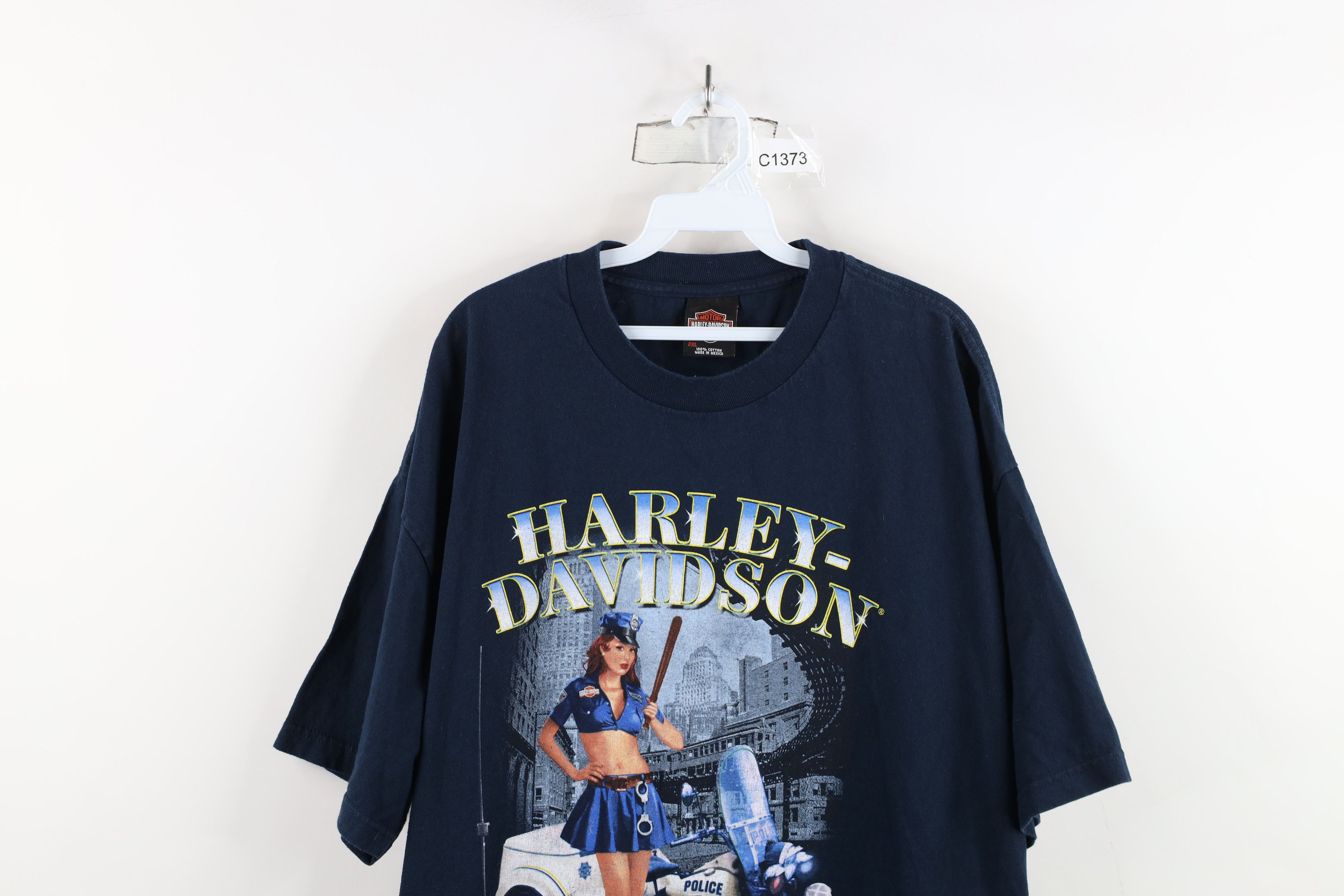 Harley Davidson × Vintage Vintage Y2K Harley Davidson Pin Up Girl Short Sleeve T-Shirt Size US XXL / EU 58 / 5 - 2 Thumbnail
