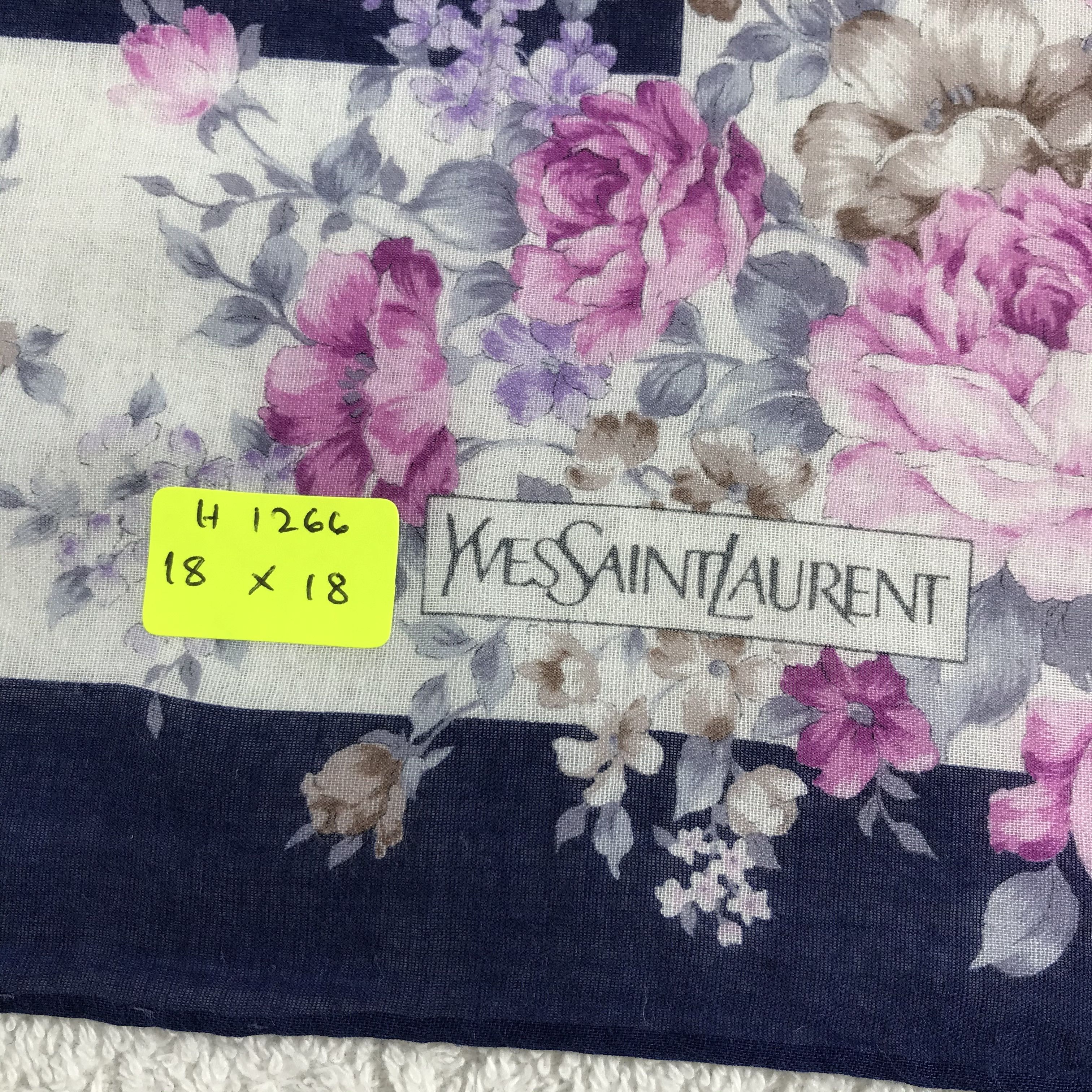 Vintage × Yves Saint Laurent Yves Saint Laurent Handkerchief / Neckerchief / Bandana Size ONE SIZE - 5 Thumbnail