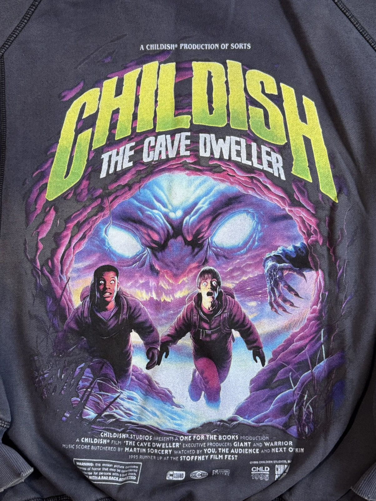 Vintage 🔷Rare Limited Childish "The Cave Dweller" Distressed Hoodie🔷 Size US M / EU 48-50 / 2 - 8 Thumbnail