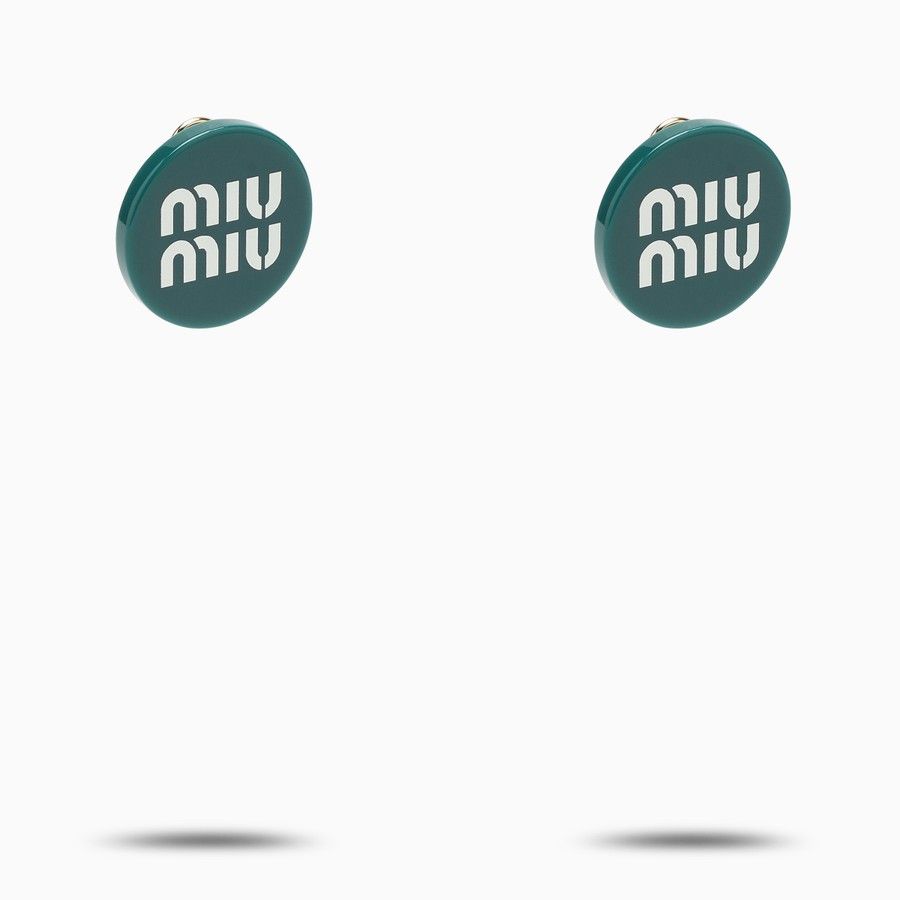 Miu Miu o1d2blof0924 Size: OS / Earrings in Blue Size ONE SIZE - 3 Thumbnail