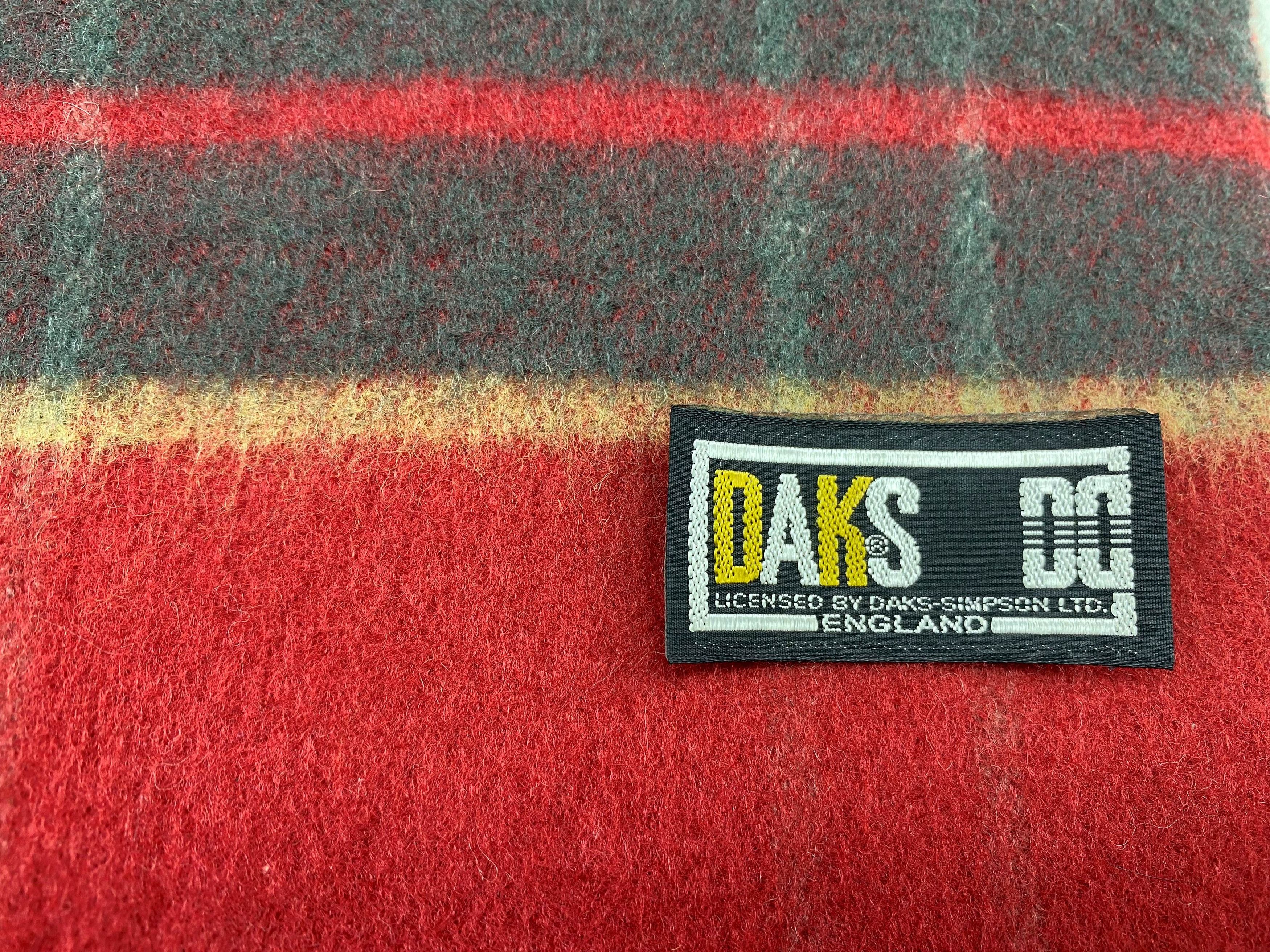 DAKS Daks Vintage Wool Scarf - Striped - Made in England 90s Size ONE SIZE - 10 Thumbnail