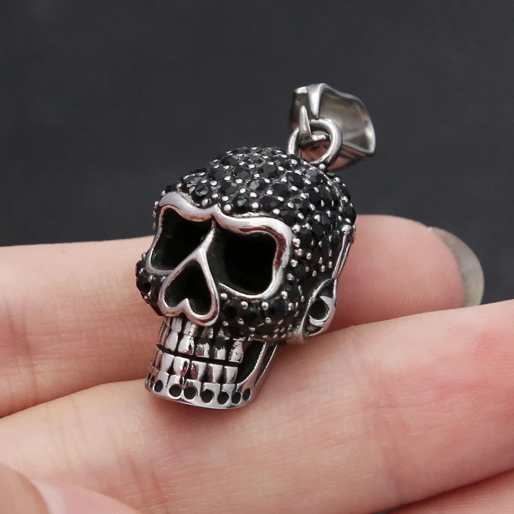 Other Stainless Steel Skull Pendant Necklace Size ONE SIZE - 5 Thumbnail