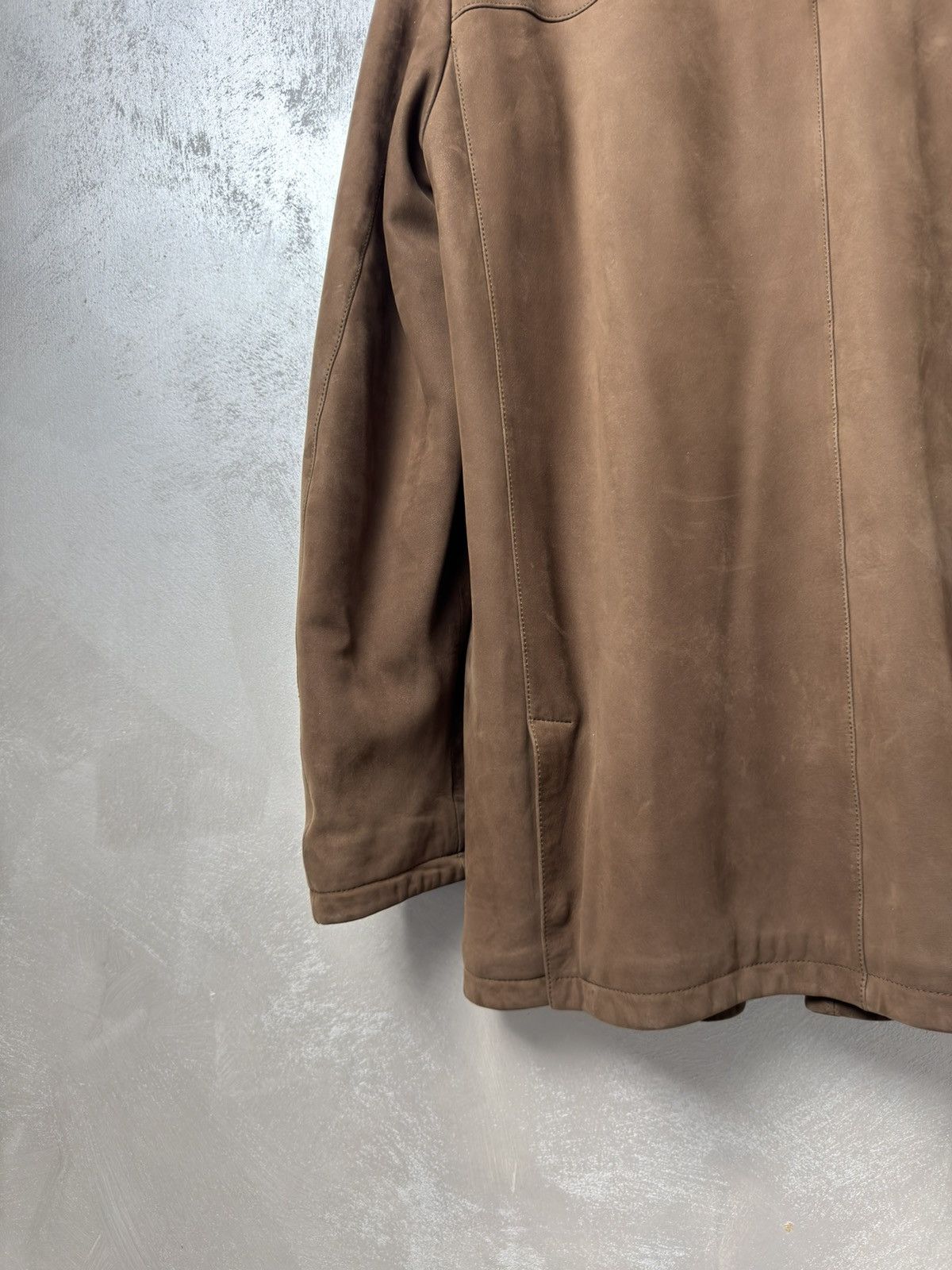 Loro Piana Loro Piana Suede & Cashmere Heavy Coat Jacket Size US L / EU 52-54 / 3 - 7 Thumbnail