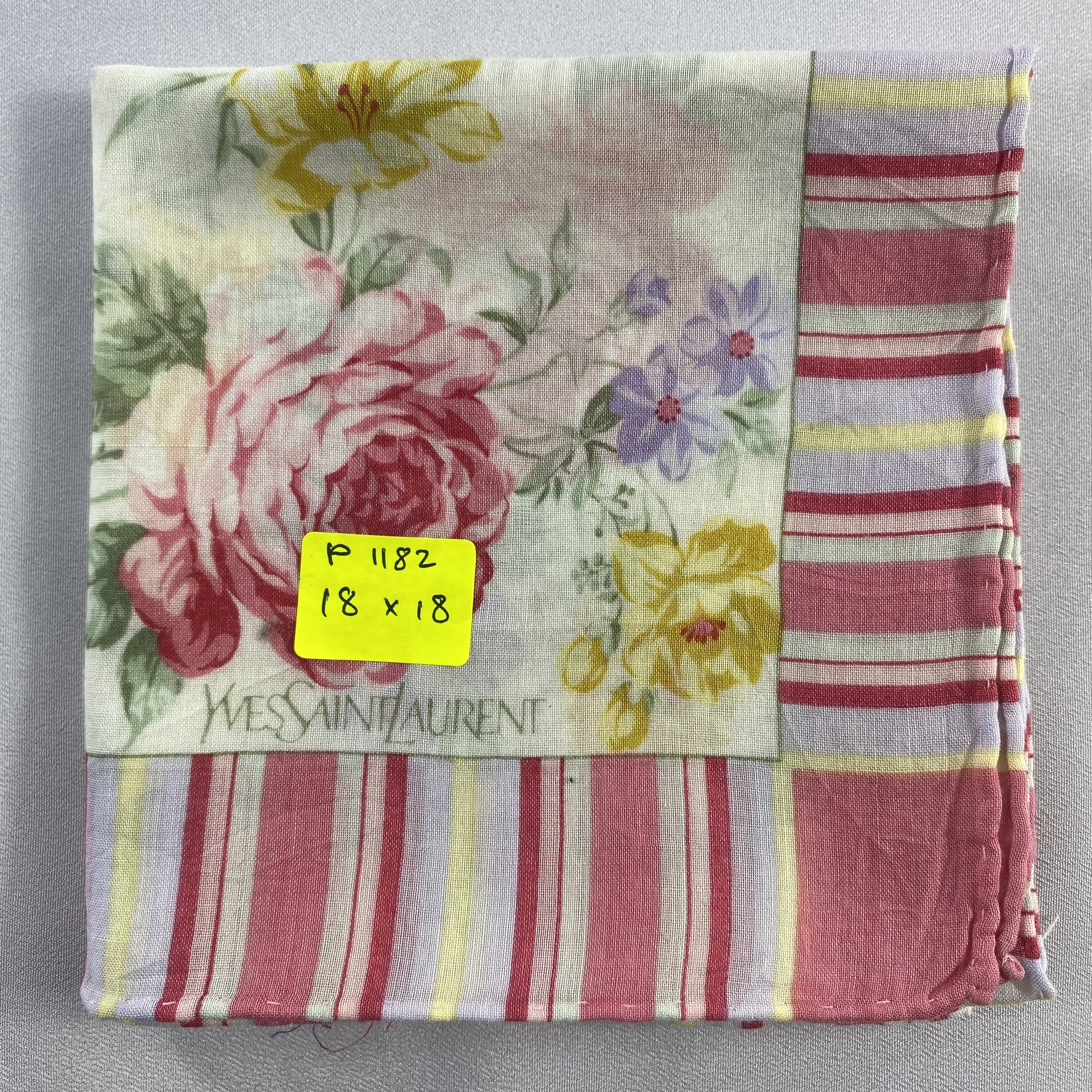 Vintage Yves Saint Laurent Handkerchief / Neckerchief-P1182 Size ONE SIZE - 5 Thumbnail