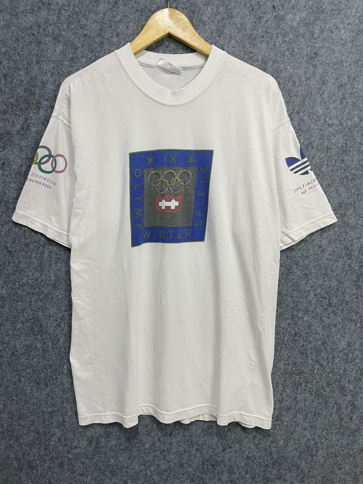 Adidas Vintage Adidas Olympic T-Shirt Size US L / EU 52-54 / 3 - 1 Thumbnail