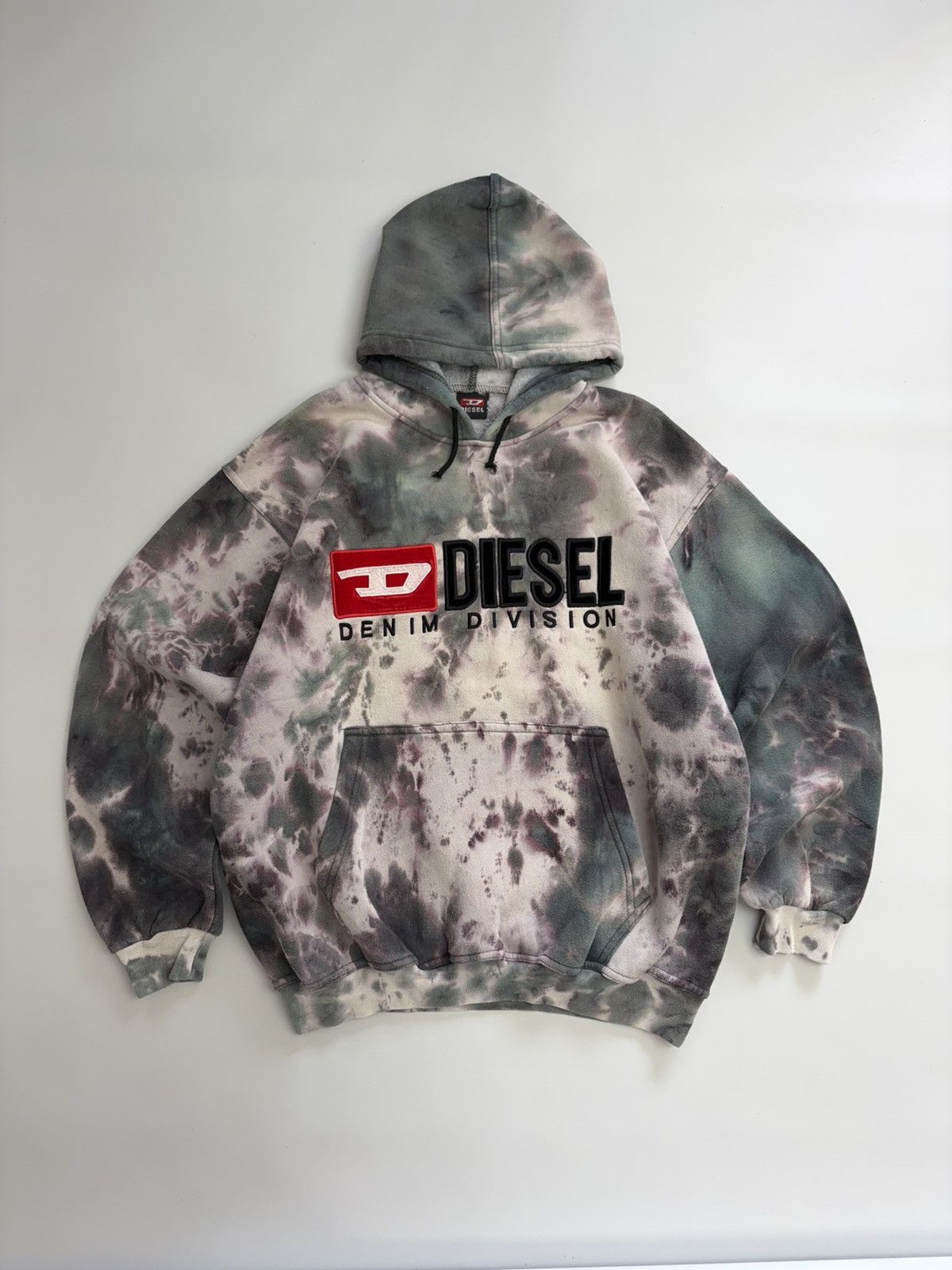 Diesel Diesel Denim Division Tie Dye Hoodie Y2K Archive Streetwear Size US L / EU 52-54 / 3 - 11 Thumbnail