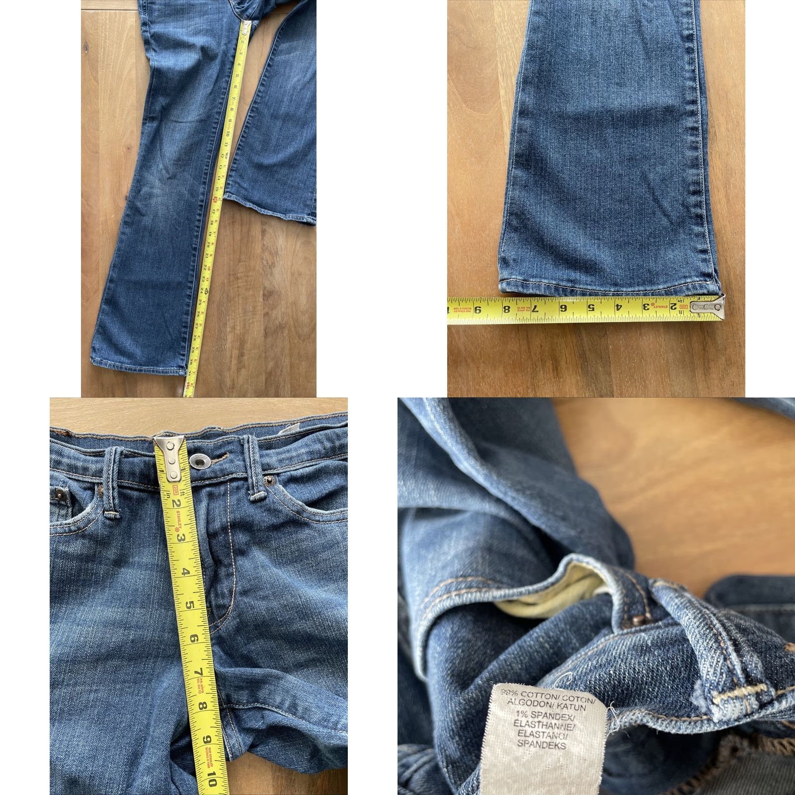 Lucky Brand VINTAGE Lucky Brand Jeans Womens 2 Bootcut 29x31 Blue Denim 5-Pocket Regular Size 26" / US 2 / IT 38 - 8 Thumbnail