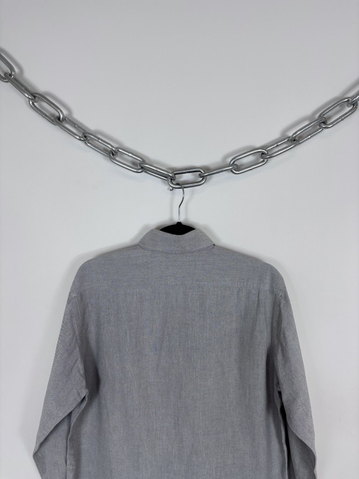 Etro Etro Men’s Textured Grey Long Sleeve Shirt Button Down Size US L / EU 52-54 / 3 - 14 Thumbnail