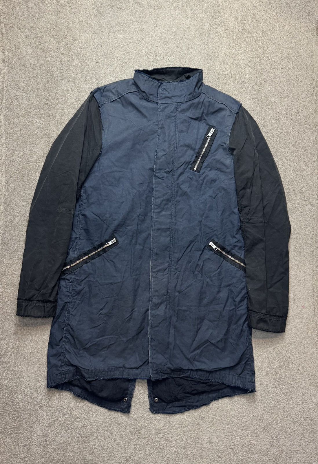 Japanese Brand Allsaints Avant Garde Parka Jacket LGB Yohji Yamamoto styled Size US L / EU 52-54 / 3 - 3 Thumbnail