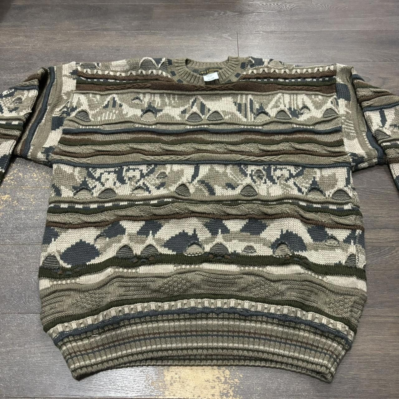 Designer Vintage Canadian Impressions Coogi Style Knit Sweater Size US XL / EU 56 / 4 - 5 Thumbnail