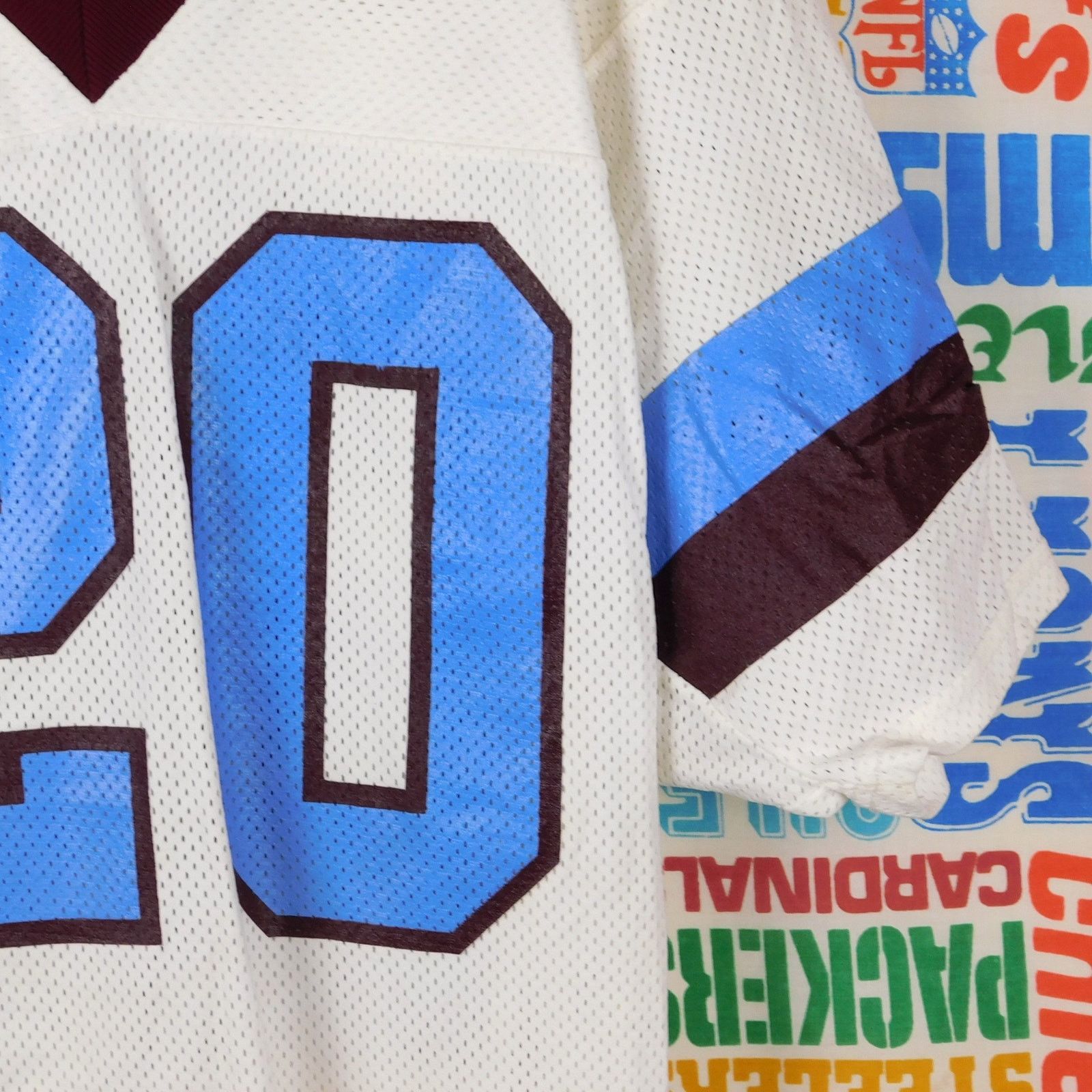Russell Athletic 90s Russell Athletic Football Jersey Size S White Mesh #20 Size US S / EU 44-46 / 1 - 5 Thumbnail