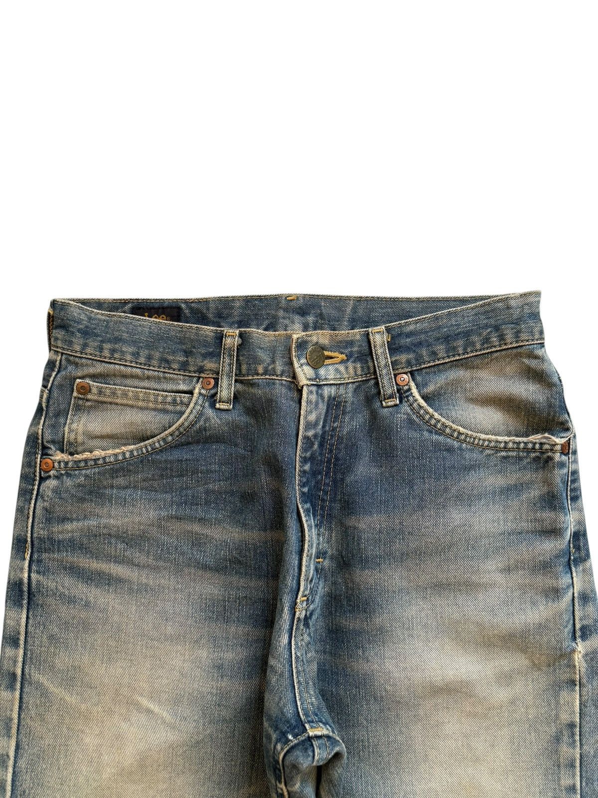 Japanese Brand × Lee Vintage Lee Rusty Mud Wash Distressed Loose Baggy Jeans Size US 29 - 4 Thumbnail