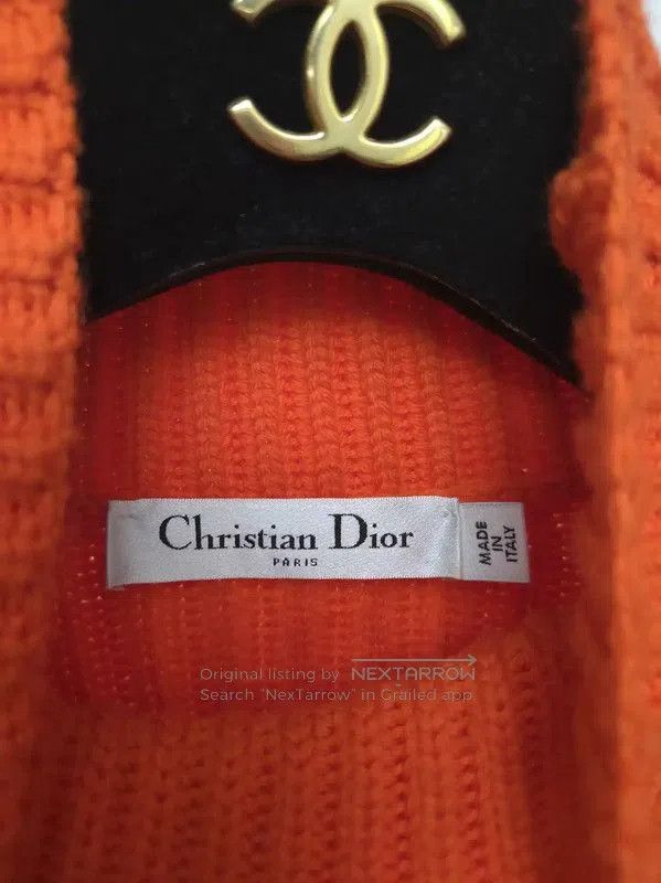 Dior Dior Orange Wool Women's Sweater . Size XS / US 0-2 / IT 36-38 - 3 Thumbnail