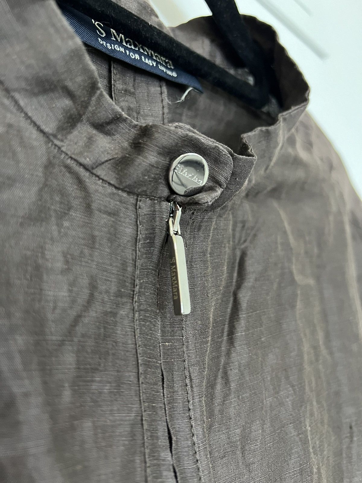 Max Mara Max Mara jacket M linen and silk Size M / US 6-8 / IT 42-44 - 3 Thumbnail