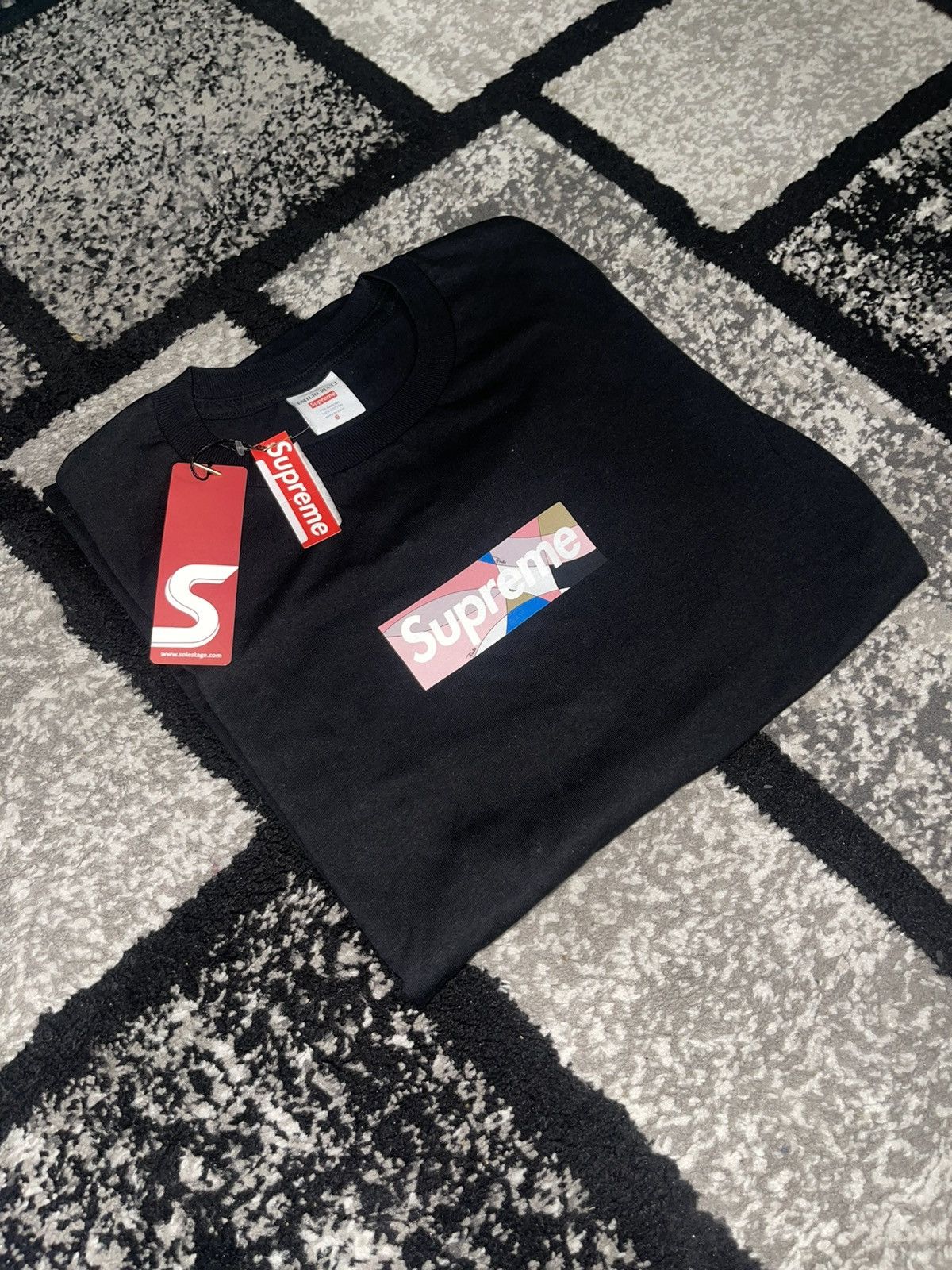 Supreme x Emilio Pucci Box Logo Tee Dust Pink S