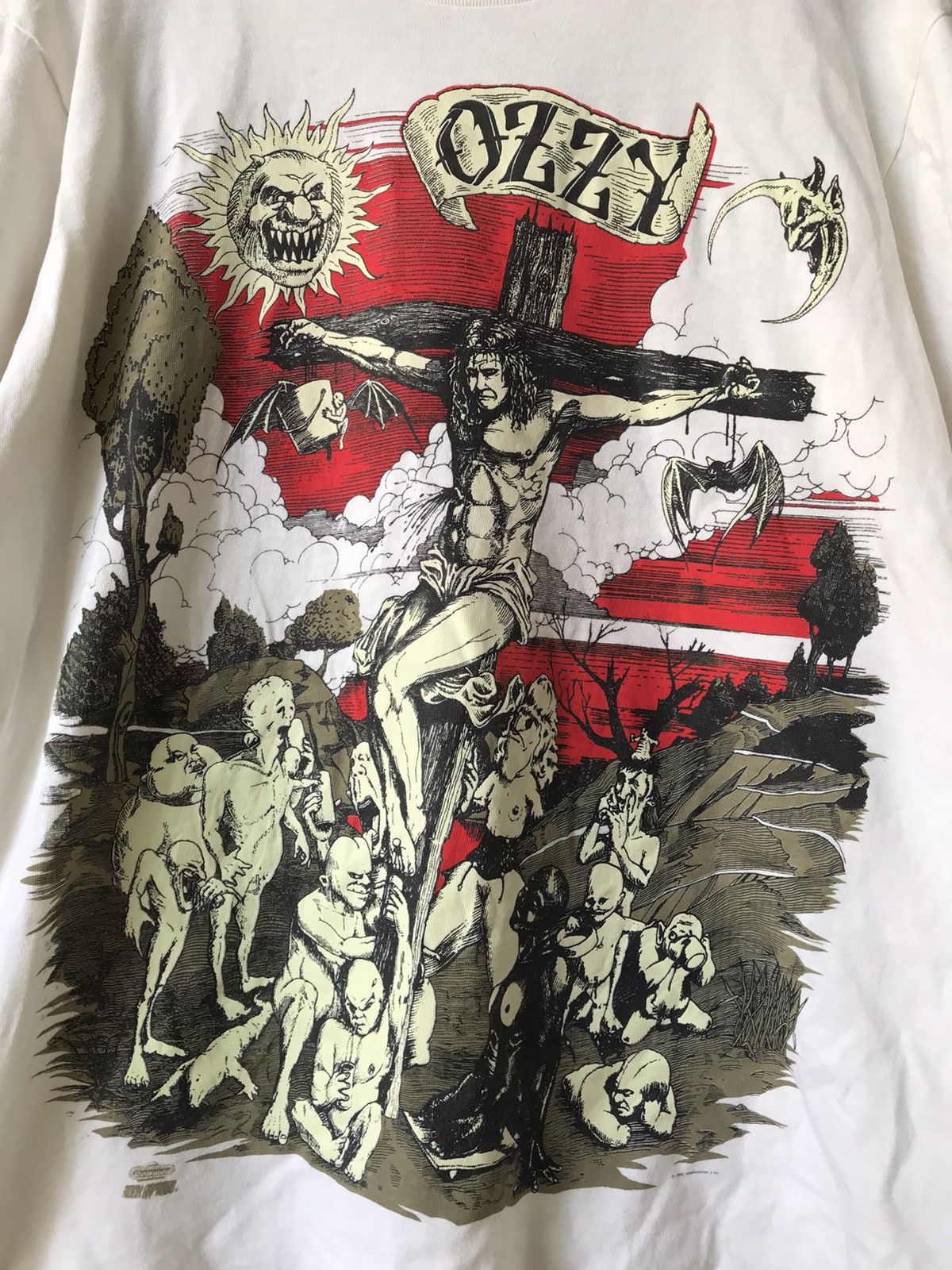 Japanese Brand × Vintage Vintage 90s Ozzy Osbourne Shirt Size US XL / EU 56 / 4 - 2 Thumbnail
