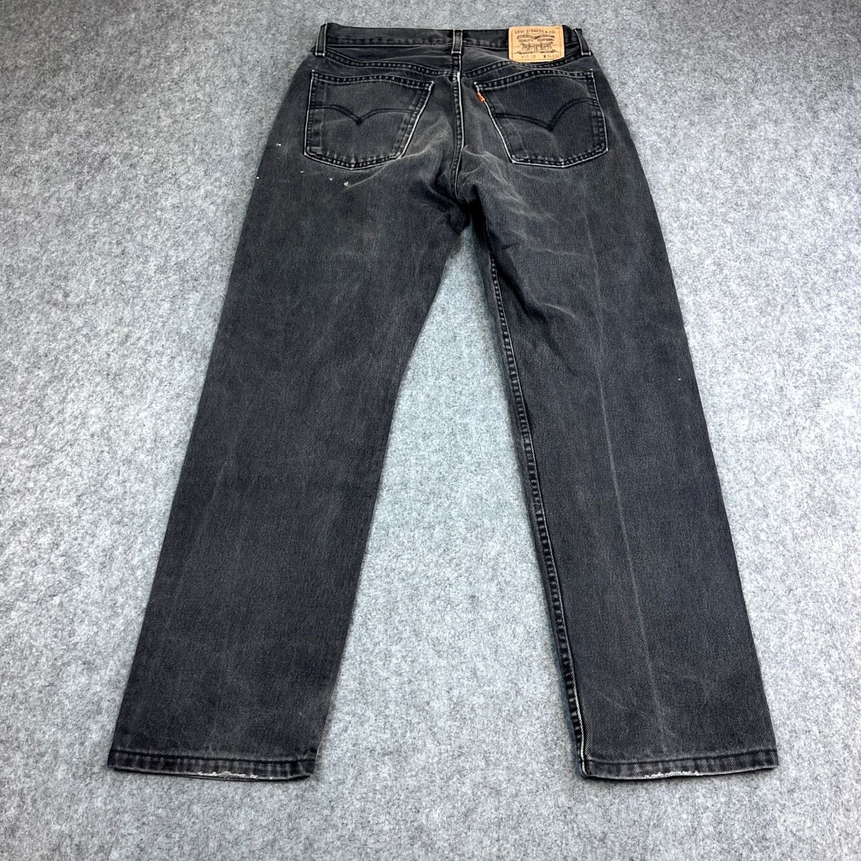 Levi's VINTAGE Levi's Jeans Straight 32 32 Dark Grey Faded Orange Tab 80s UK Made Mens Size US 32 / EU 48 - 2 Thumbnail