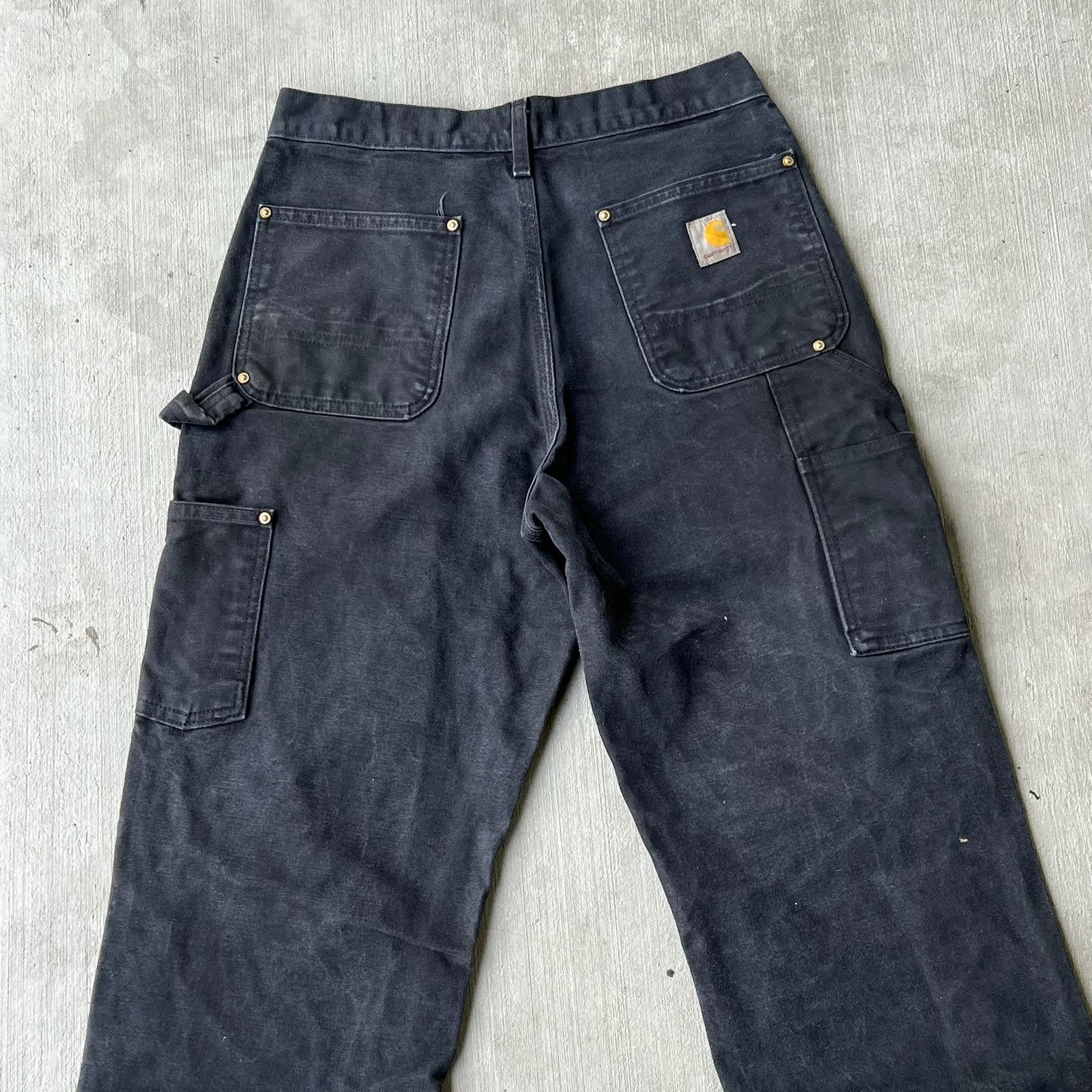 Carhartt × Vintage Carhartt black double knee work wear carpenter pants Size US 29 - 6 Thumbnail