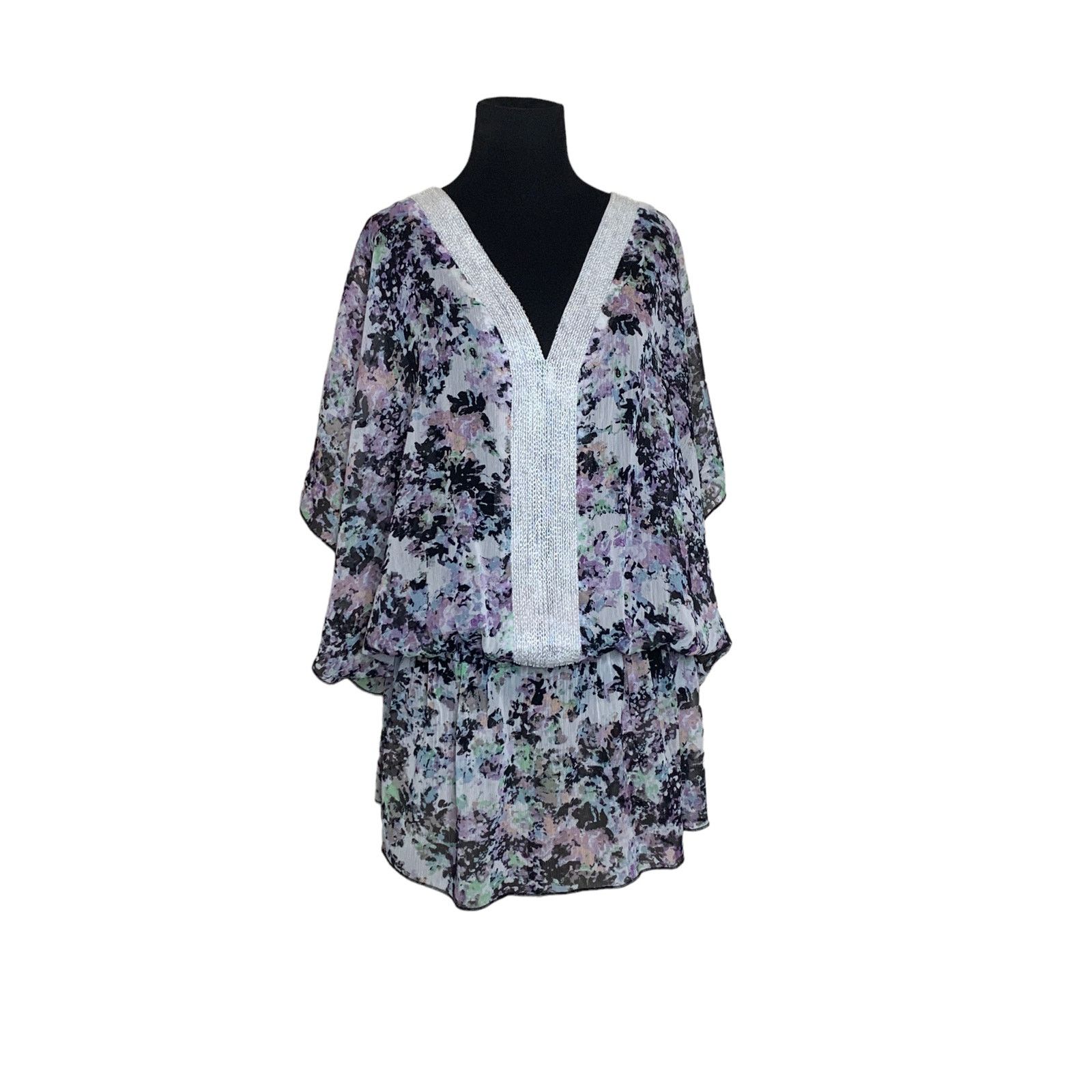 Badgley Mischka Badgley Mischka Fiona sheer floral Fiona Tunic size Large Size L / US 10 / IT 46 - 6 Thumbnail