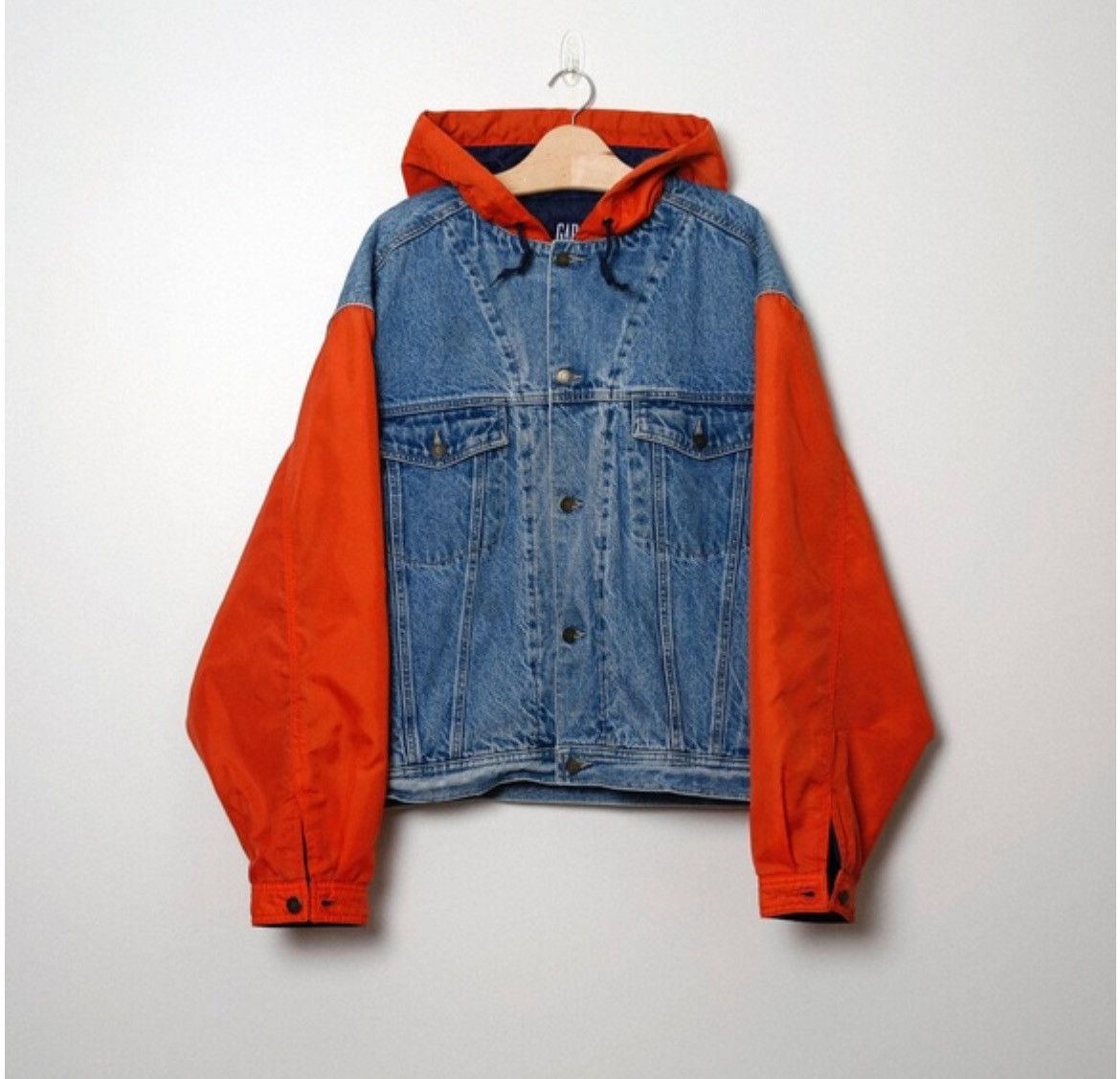 image of Gap Denim Jacket Worn By Drake in Blue, Men's (Size Large)