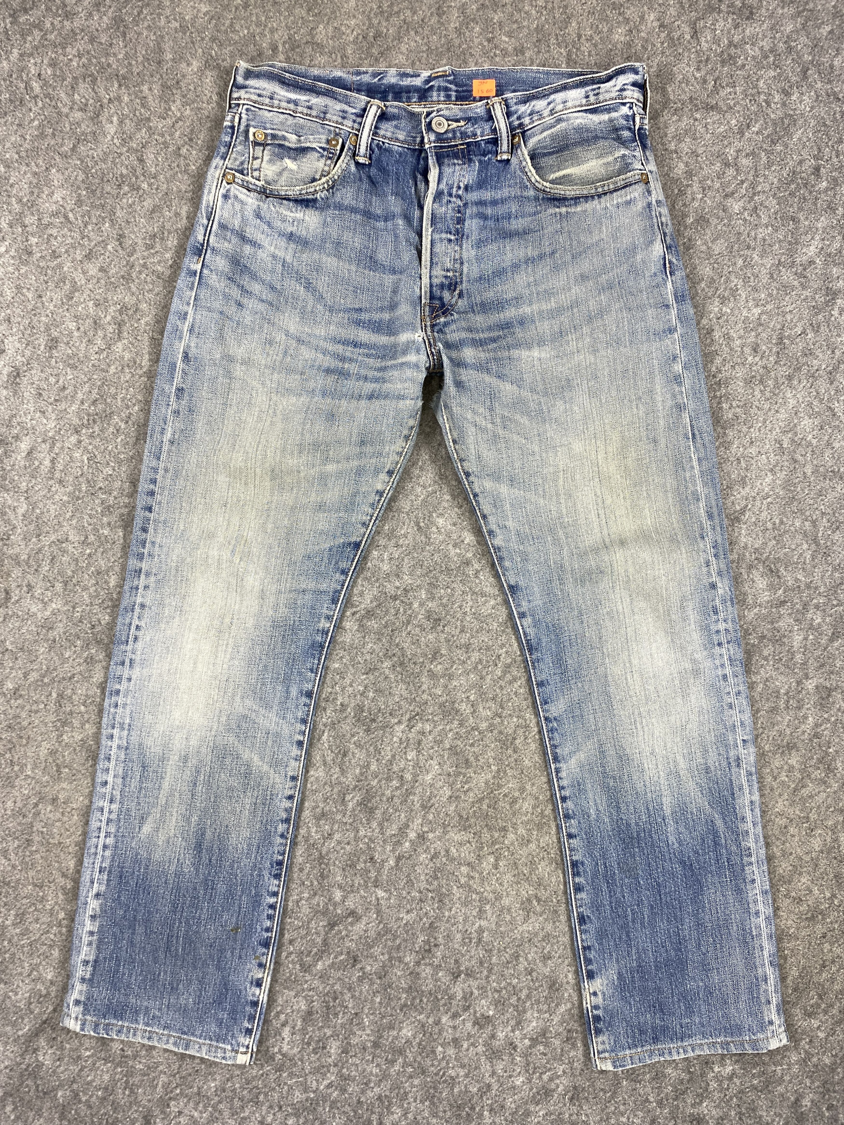 Distressed Blue Levi's 501 Jeans 32x29 Denim -JN1560