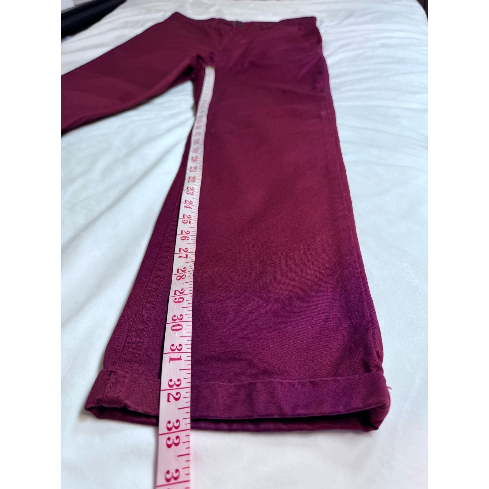 Norse Projects Norse Project Aros Heavy Chino Cotton Pants MaroonMen’s 32 Size US 32 / EU 48 - 8 Thumbnail