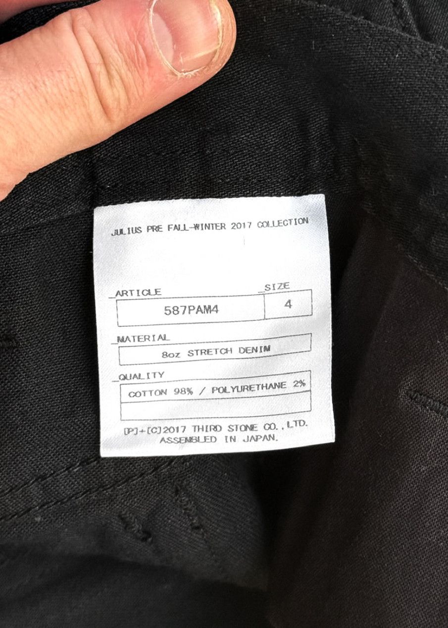 Julius Julius Pre F/W 2017 Black Denim Jeans - Size 4 Size US 34 / EU 50 - 7 Thumbnail