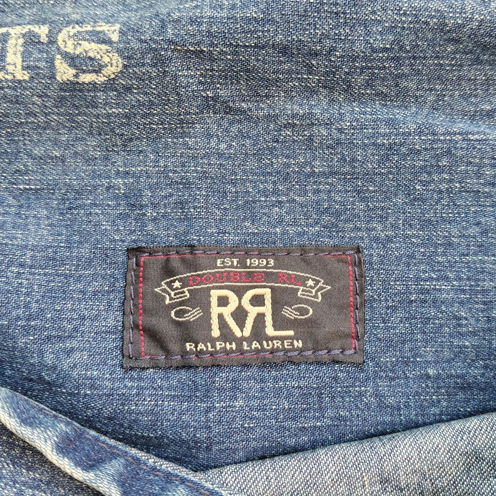RRL Ralph Lauren Double RL Cotton Denim Apron FTP 1203 Size ONE SIZE - 7 Thumbnail