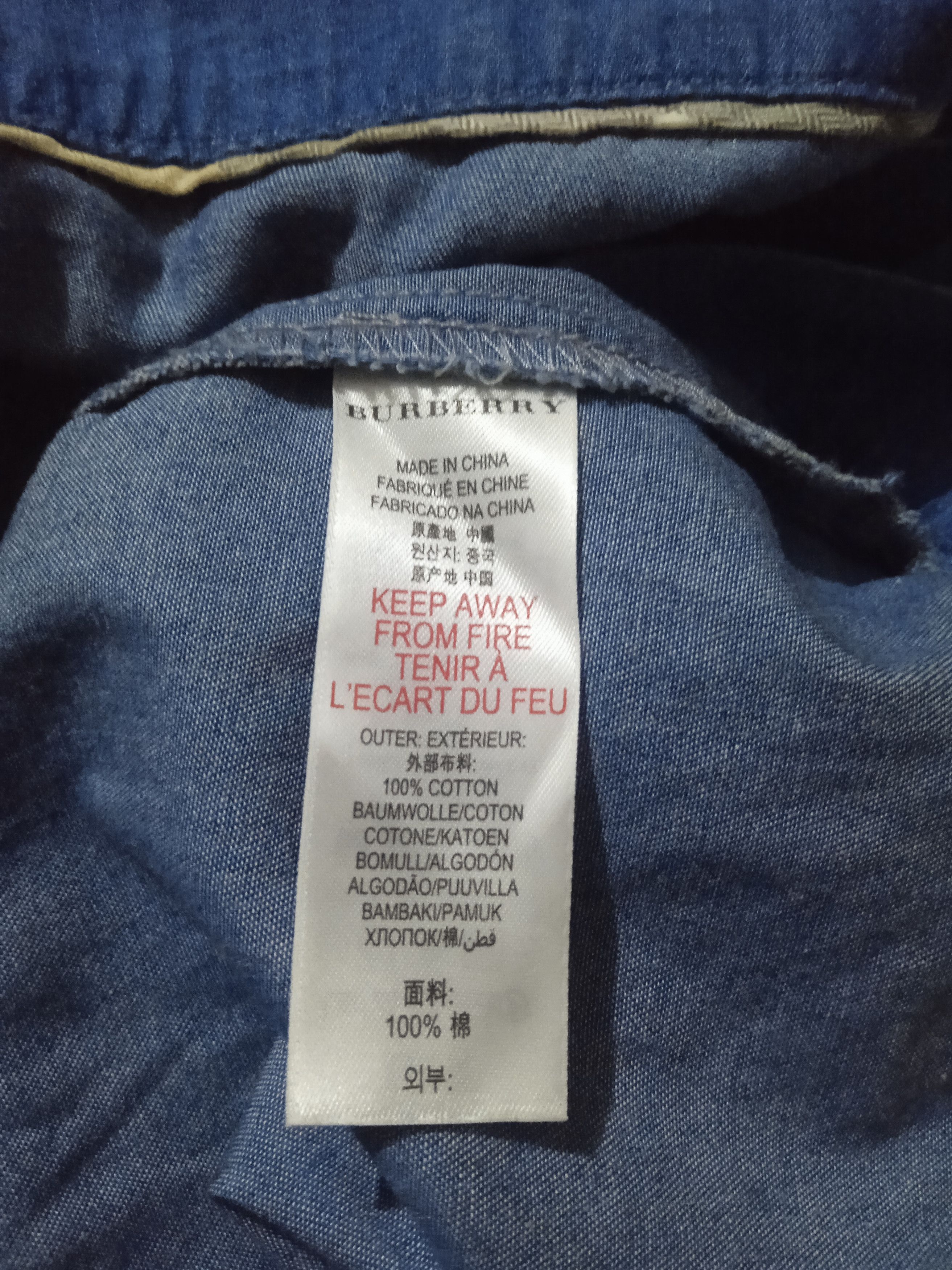 Burberry Burberry Denim Dress Size S / US 4 / IT 40 - 8 Thumbnail