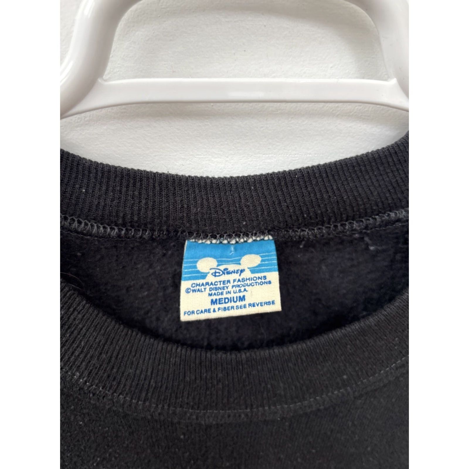 Disney VTG Disney Mickey Mouse Black Raglan Crewneck Sweatshirt M Adults Charcoal Graphic Print 80s 90s Y2K Pullover Mens Womens Size US M / EU 48-50 / 2 - 2 Thumbnail