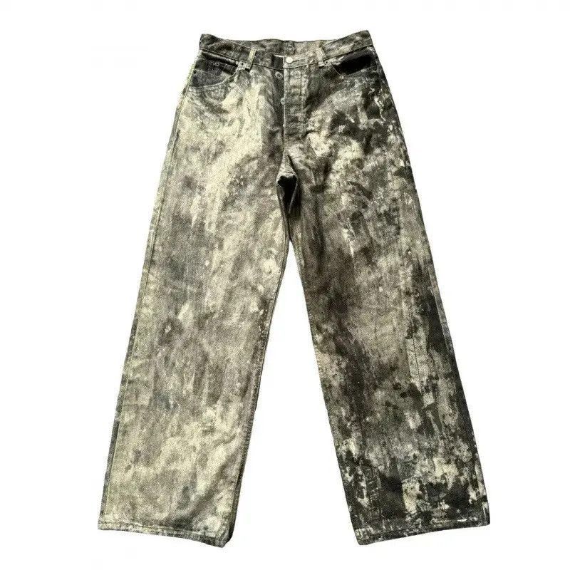 Japanese Brand Retro camouflage loose wide leg jeans Size US 32 / EU 48 - 5 Thumbnail