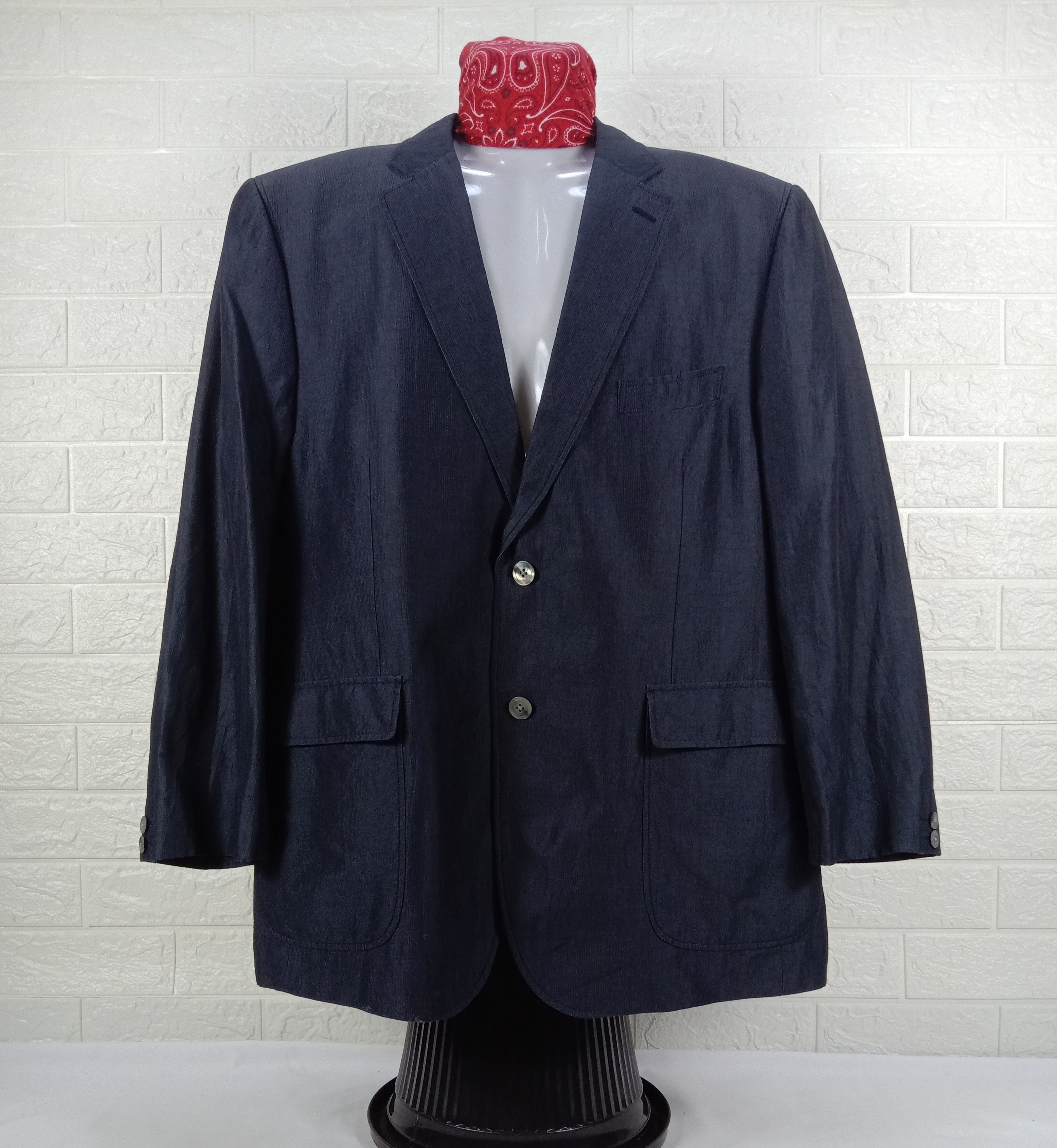 Kansai Yamamoto Vintage Kansai Yamamoto Homme Coat Blazer Jacket Size US XL / EU 56 / 4 - 1 Thumbnail