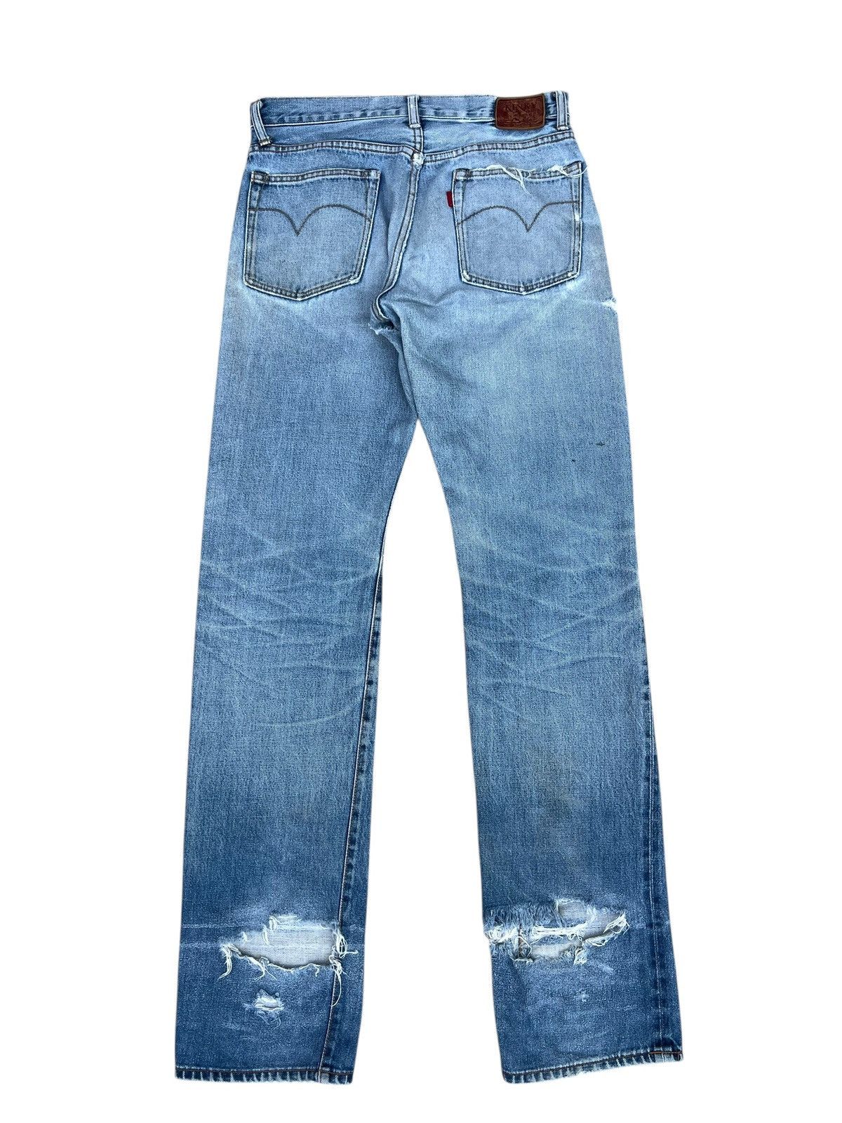 Hysteric Glamour Trashed Vintage Hysteric Glamour Faded Denim Selvedge Jeans Size US 29 - 16 Thumbnail