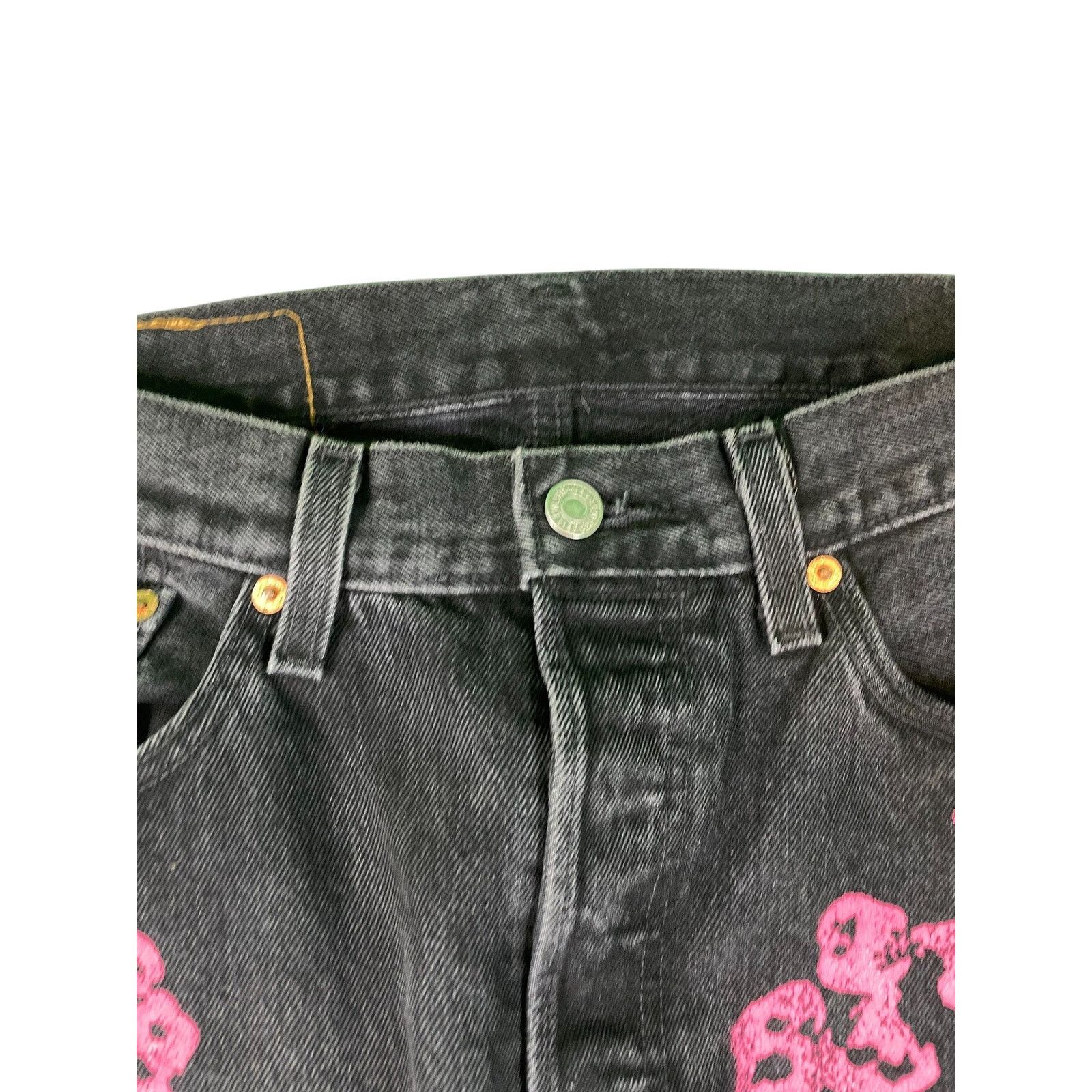 DENIM TEARS Denim Tears 'BSTROY' Black Jeans Size US 33 - 2 Thumbnail