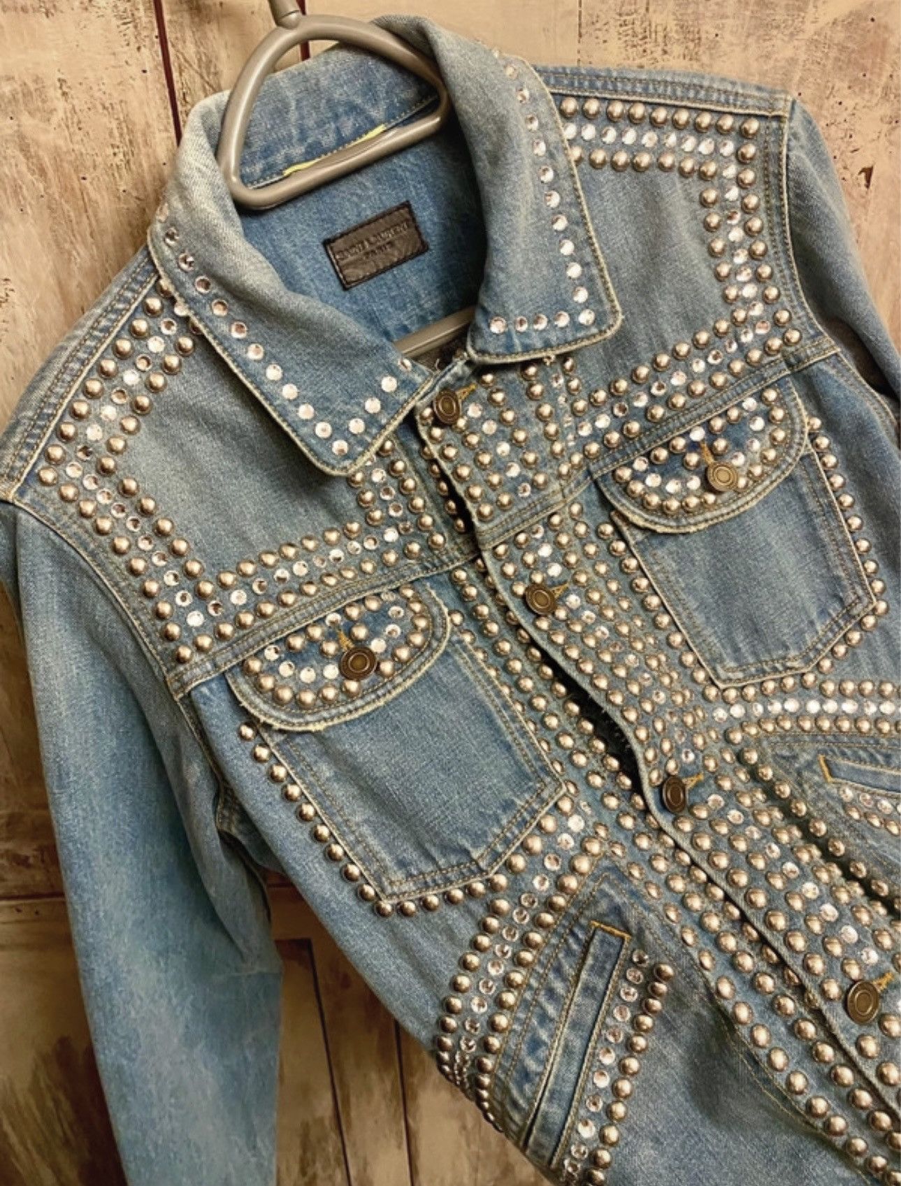 Saint Laurent Paris Saint Laurent Paris embellished denim jacket M WOMEN Size M / US 6-8 / IT 42-44 - 7 Thumbnail