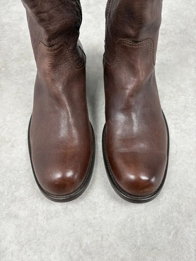 Dsquared2 AW2008 Dsquared2 Brown Ankle Leather Western Boots Size US 9 / EU 42 - 3 Thumbnail
