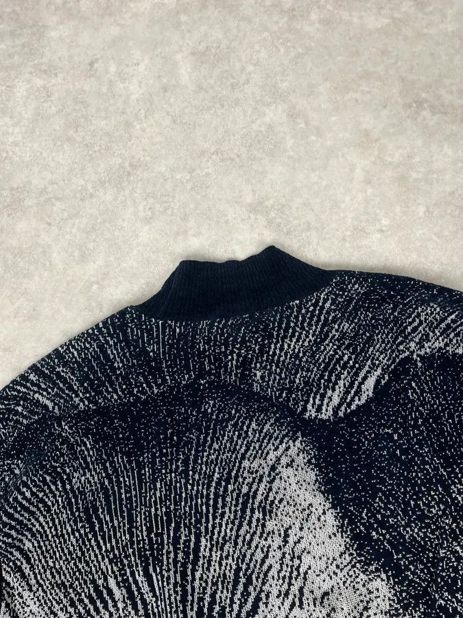 Emporio Armani SS2020 Emporio Armani Mountain Landscape High Neck Navy Sweater Size US S / EU 44-46 / 1 - 7 Thumbnail