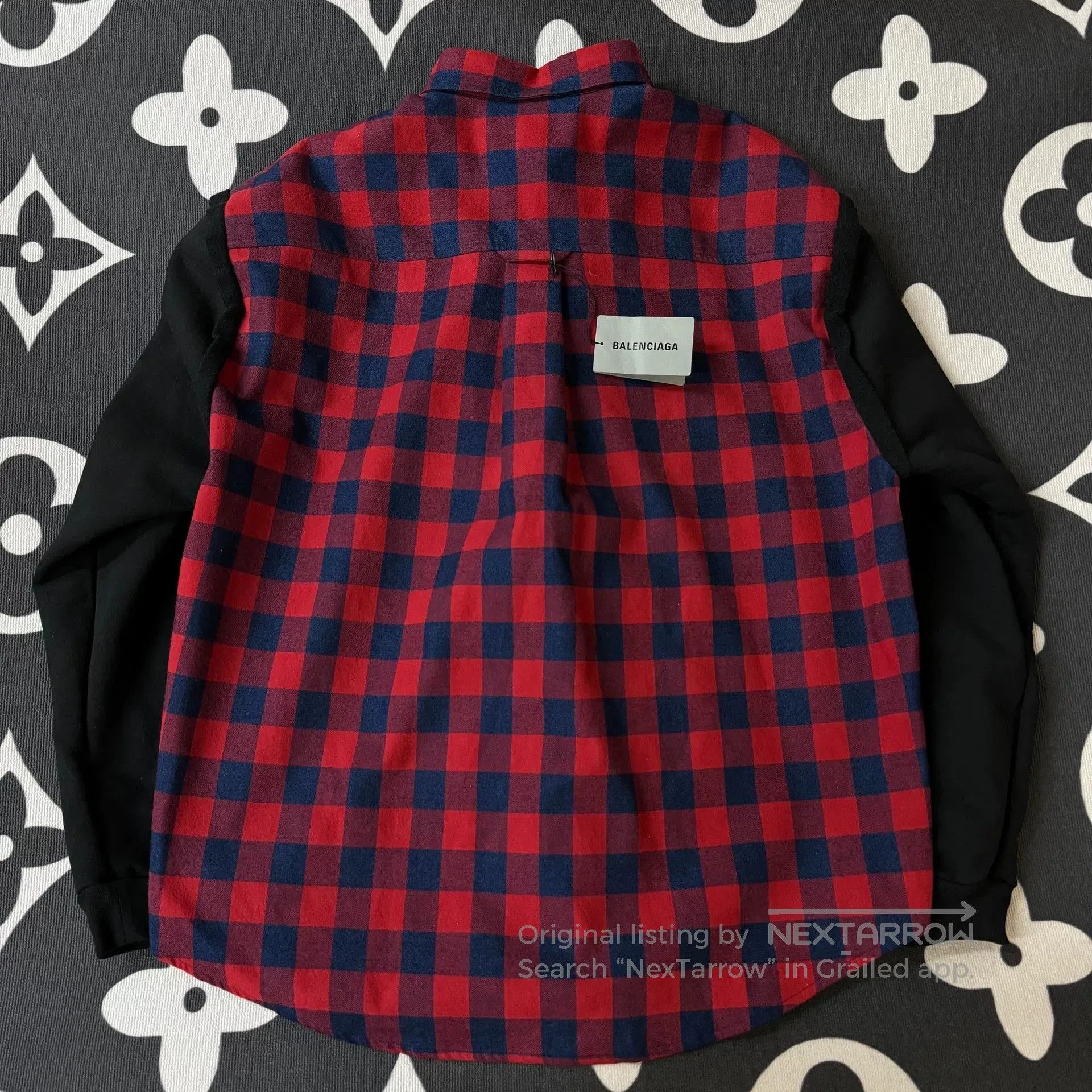 Balenciaga Balenciaga Red Black Check Shirt. Size US M / EU 48-50 / 2 - 2 Thumbnail