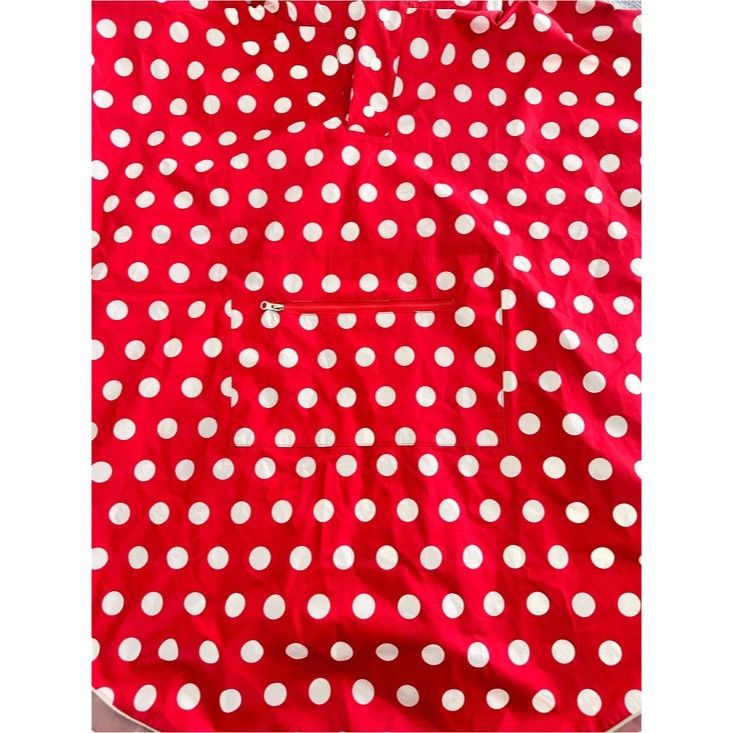 Disney Disney Parks Adult Red Polka Dot Hooded Rain Poncho with Min Size L / US 10 / IT 46 - 6 Thumbnail