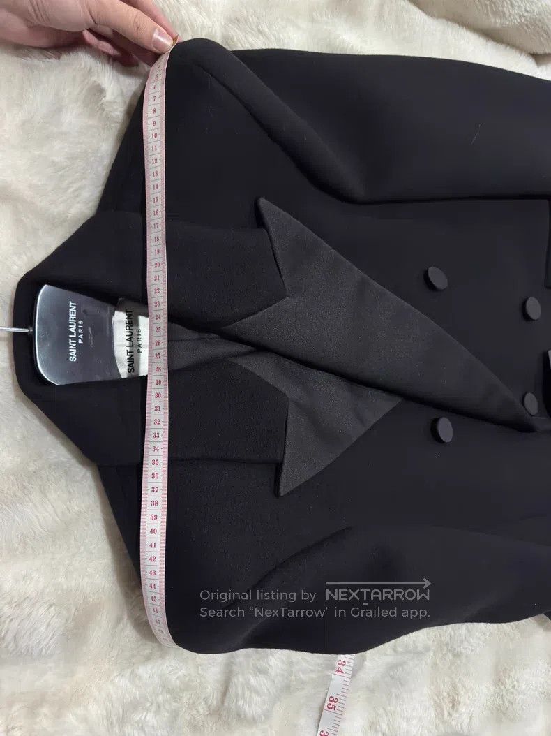 Saint Laurent Paris Saint Laurent Paris Extra Long Smoking Jacket Size US S / EU 44-46 / 1 - 7 Thumbnail